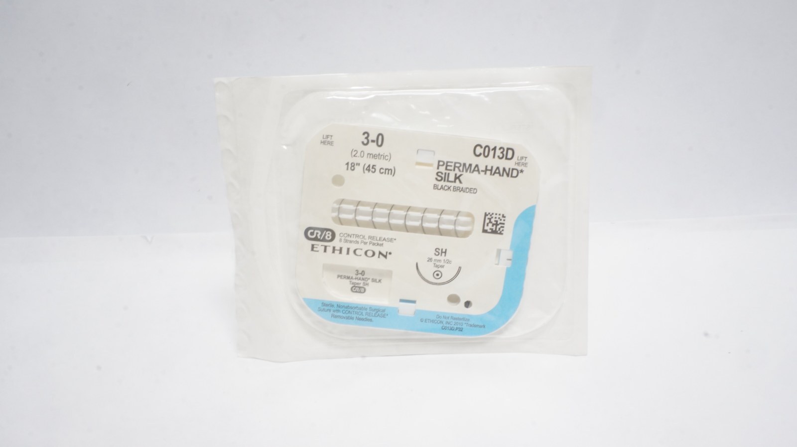 ETHICON C013D PERMA-HAND SILK Suture 3-0 Black 18"