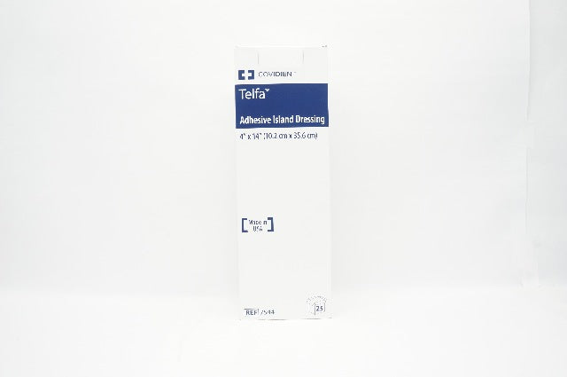 Covidien 7544 Telfa Adhesive Island Dressing 4 inch x 14 inch-Box of 25