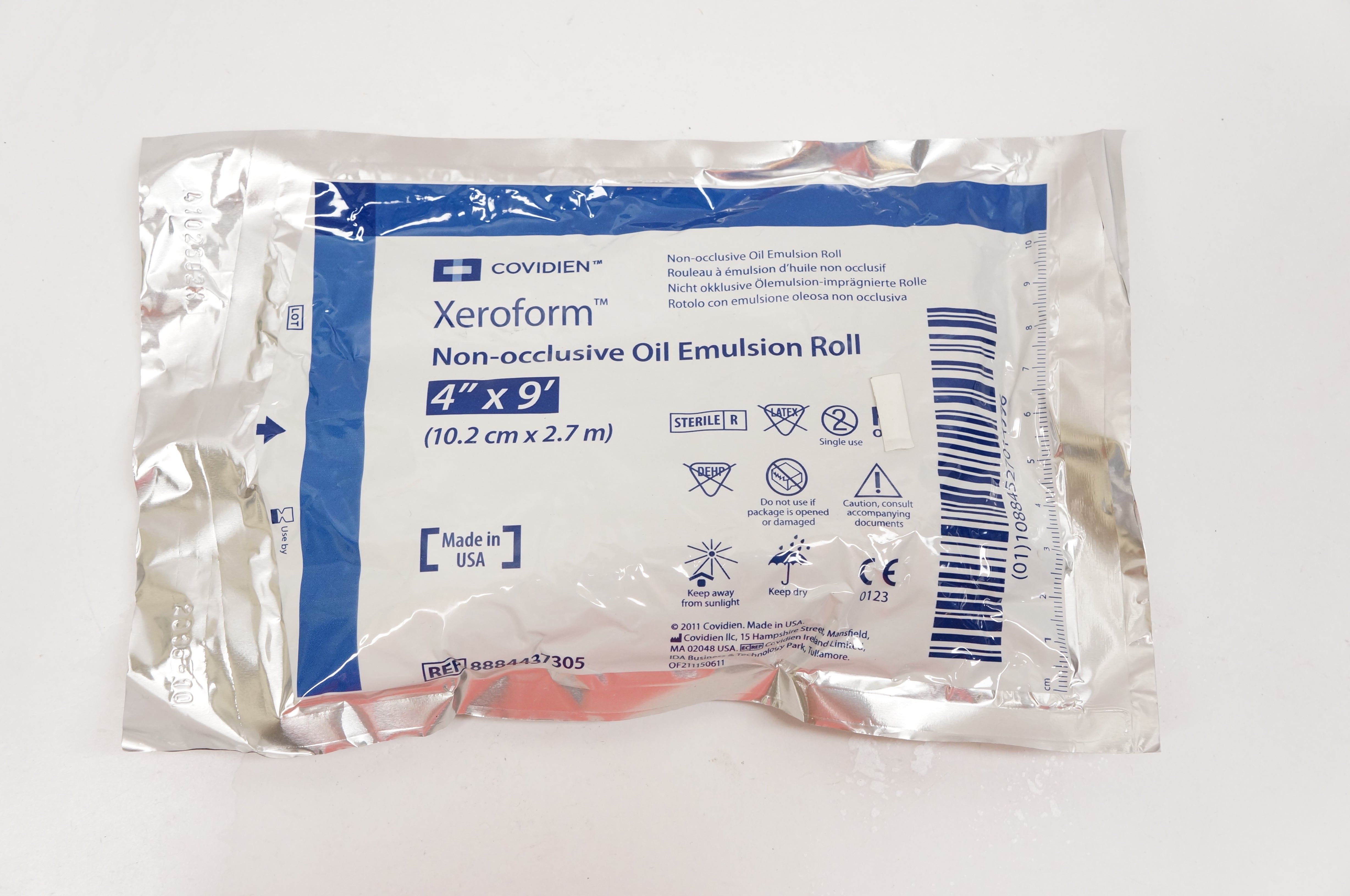 Covidien 8884437305 Xeroform Non-Occlusive Oil Emulsion Roll 4inch x 9Fr. (x)