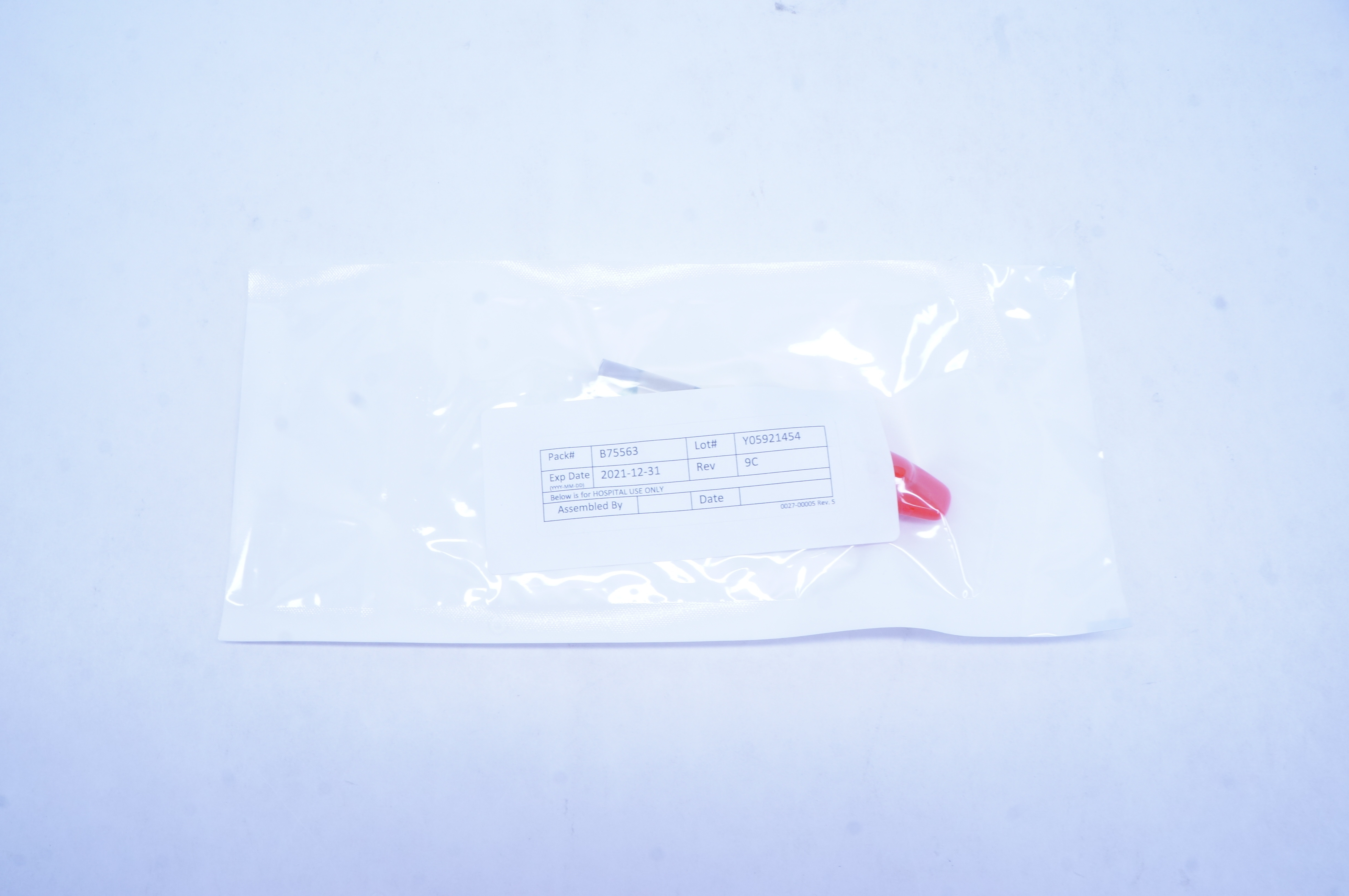 Pack B75563 For Hospital Use Only