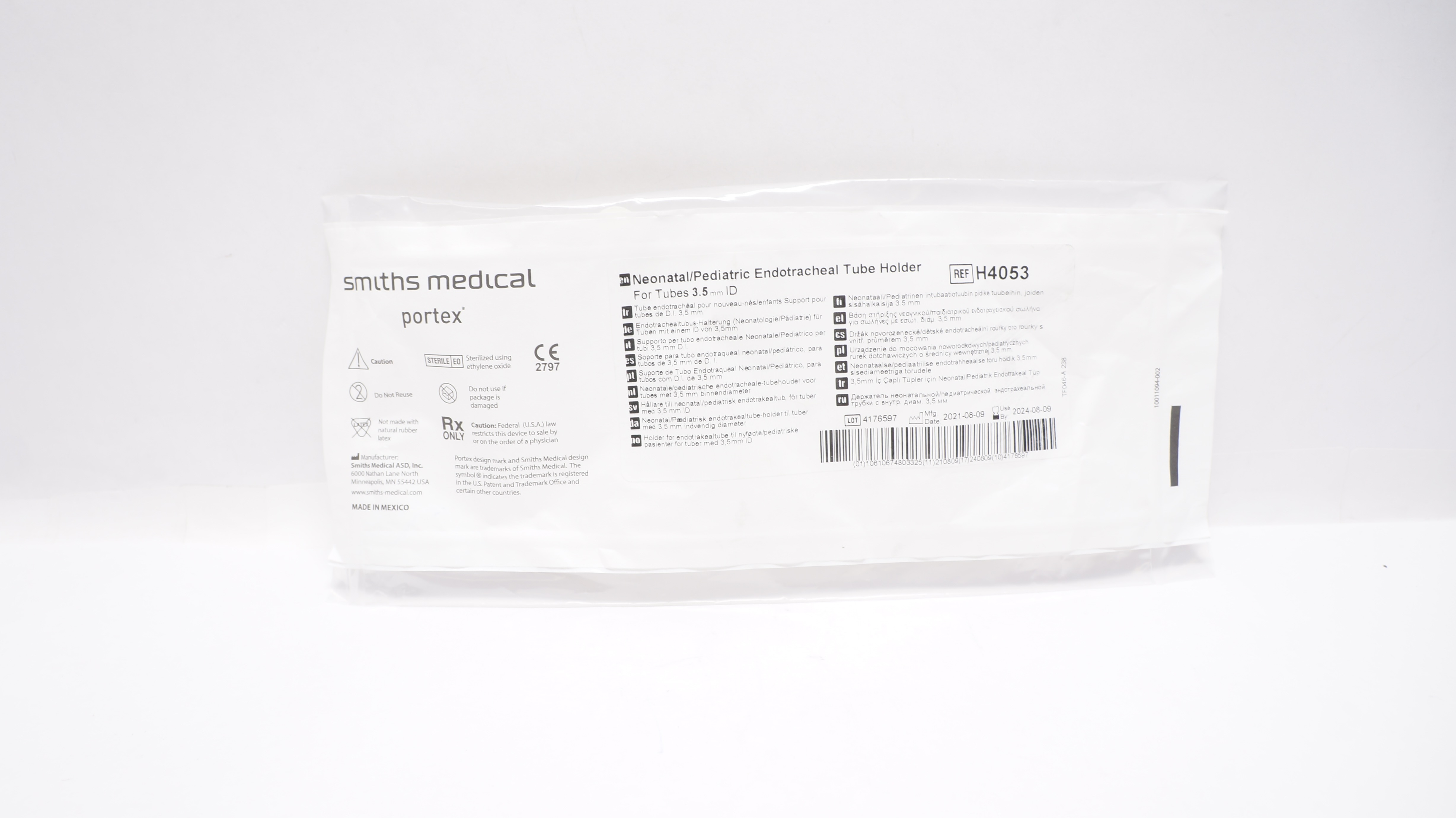 Smiths Medical H4053 Portex Neonatal/Pediatric Endotracheal Tube Holder
