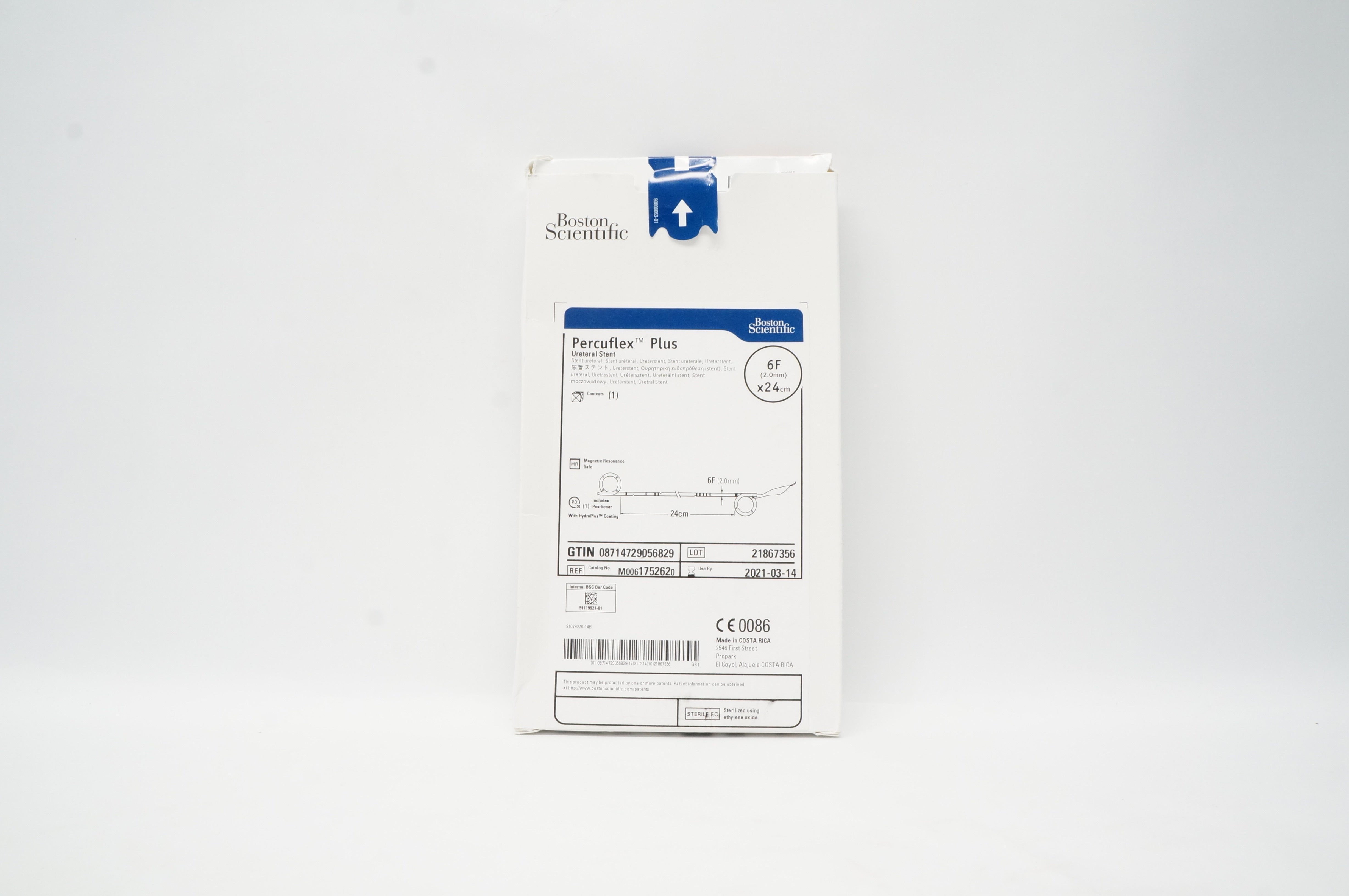 Boston Scientific 175262 Percuflex Plus Ureteral Stnt, 6F x 24cm (x)