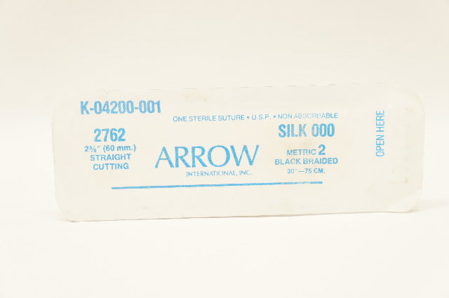 Arrow K-04200-001 000 SILK Black Braided 2762 2-3/8inch Straight Cutting, 30inch