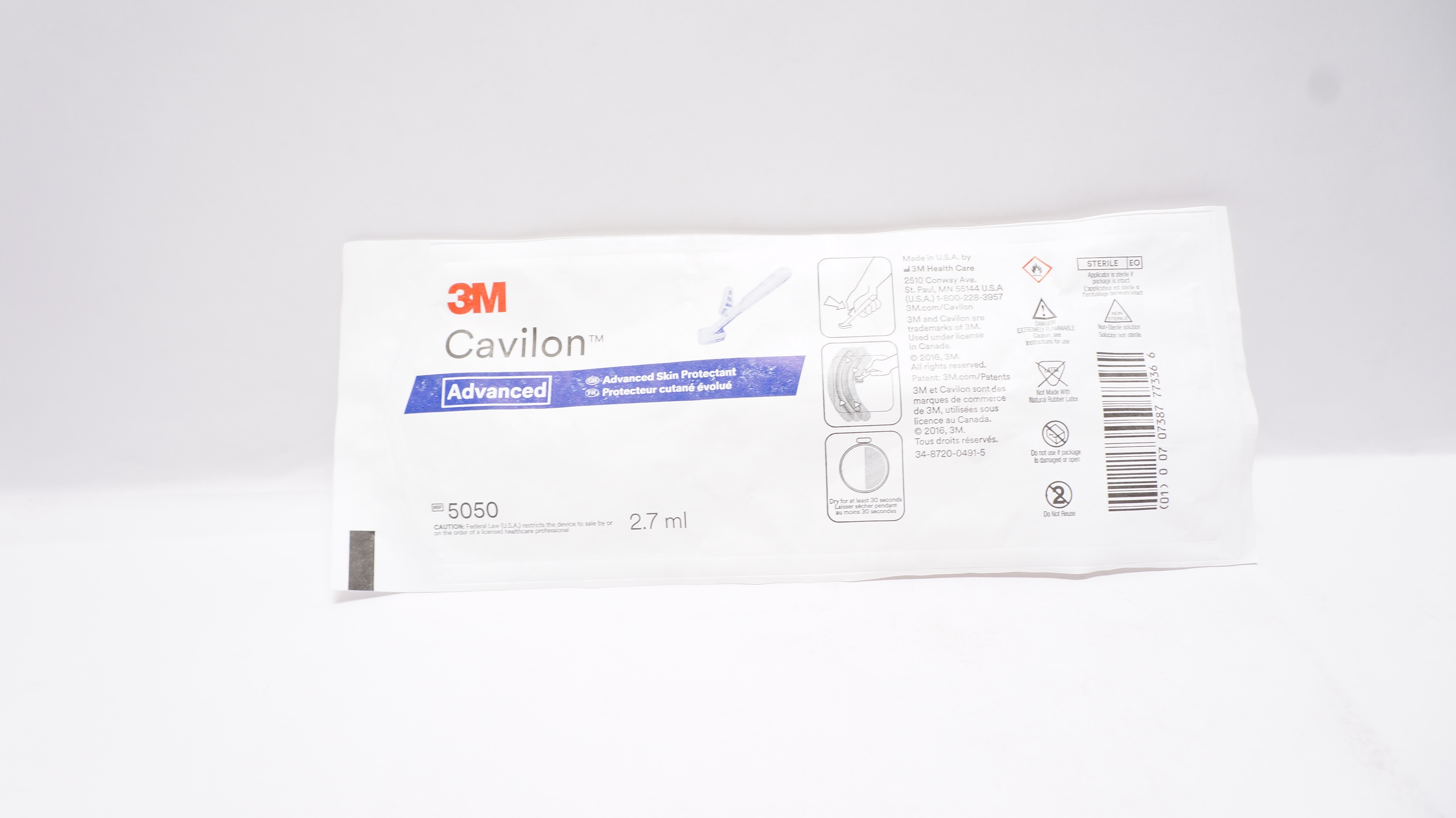 3M 5050 Cavilon Advanced Skin Protectant 2.7ml