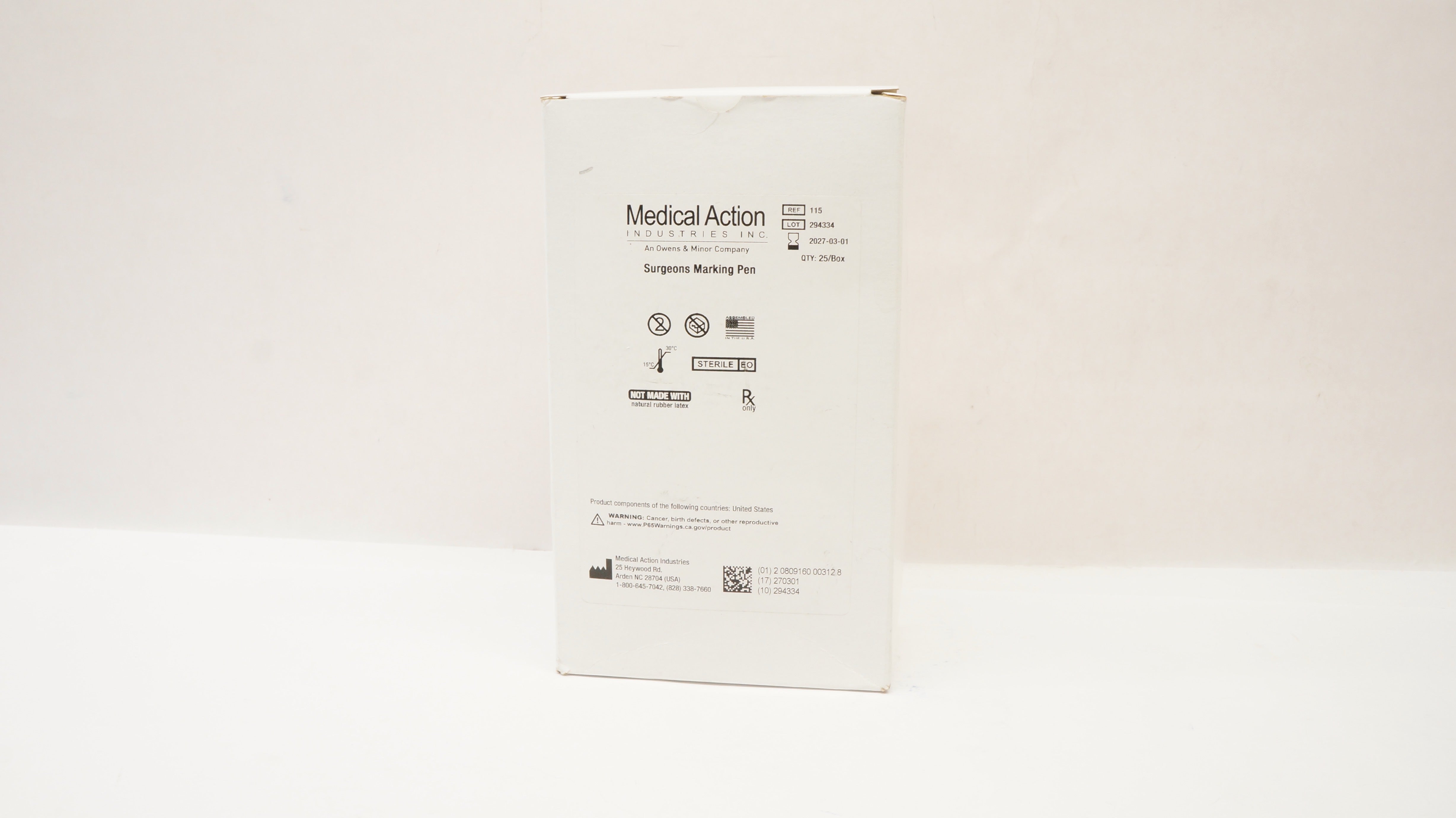 Medical Action 115 Surgeons Marking Pen - Box of 25