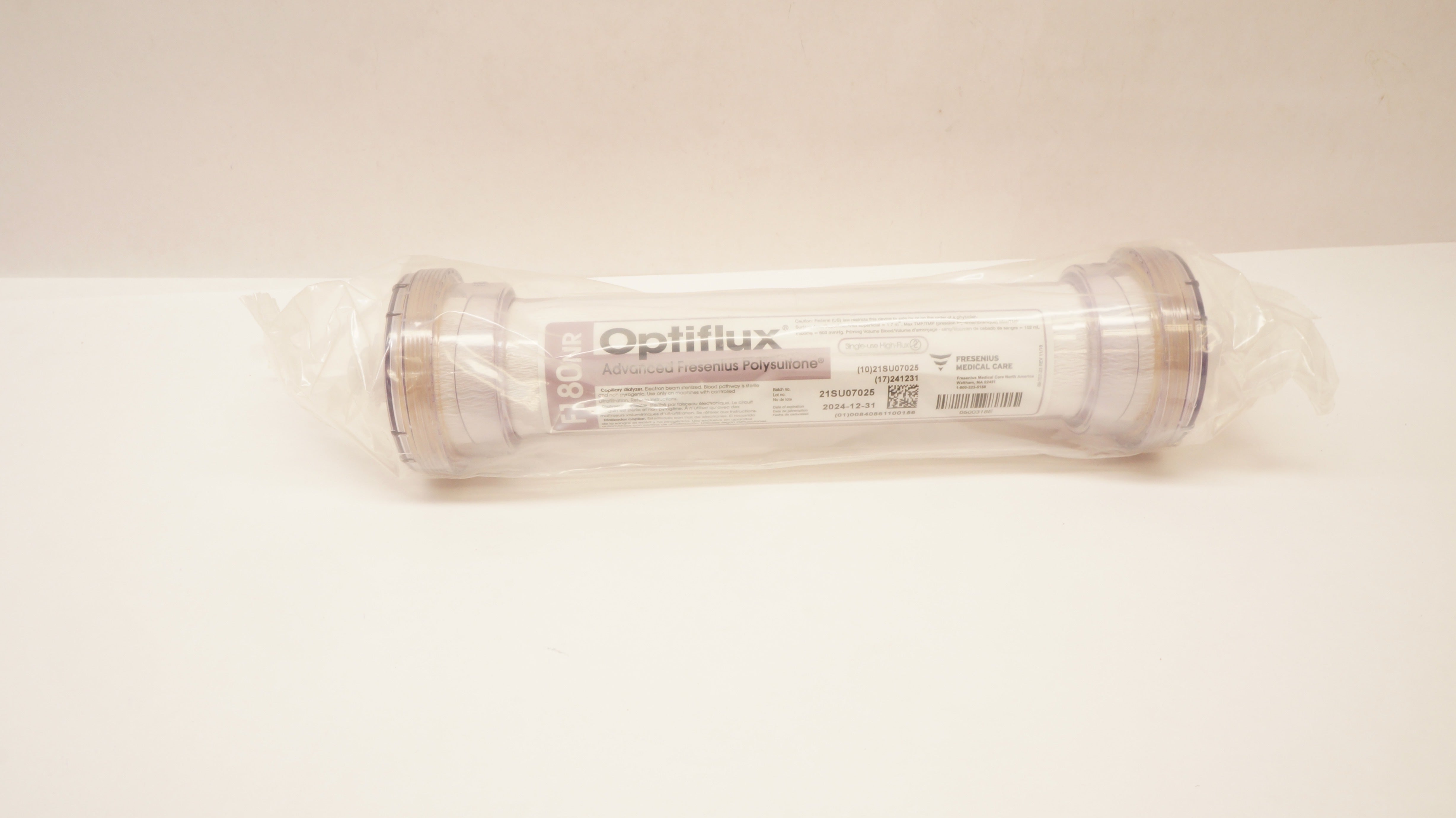 Fresenius Medical Care F180NR Optiflux Capillary Dialyzer