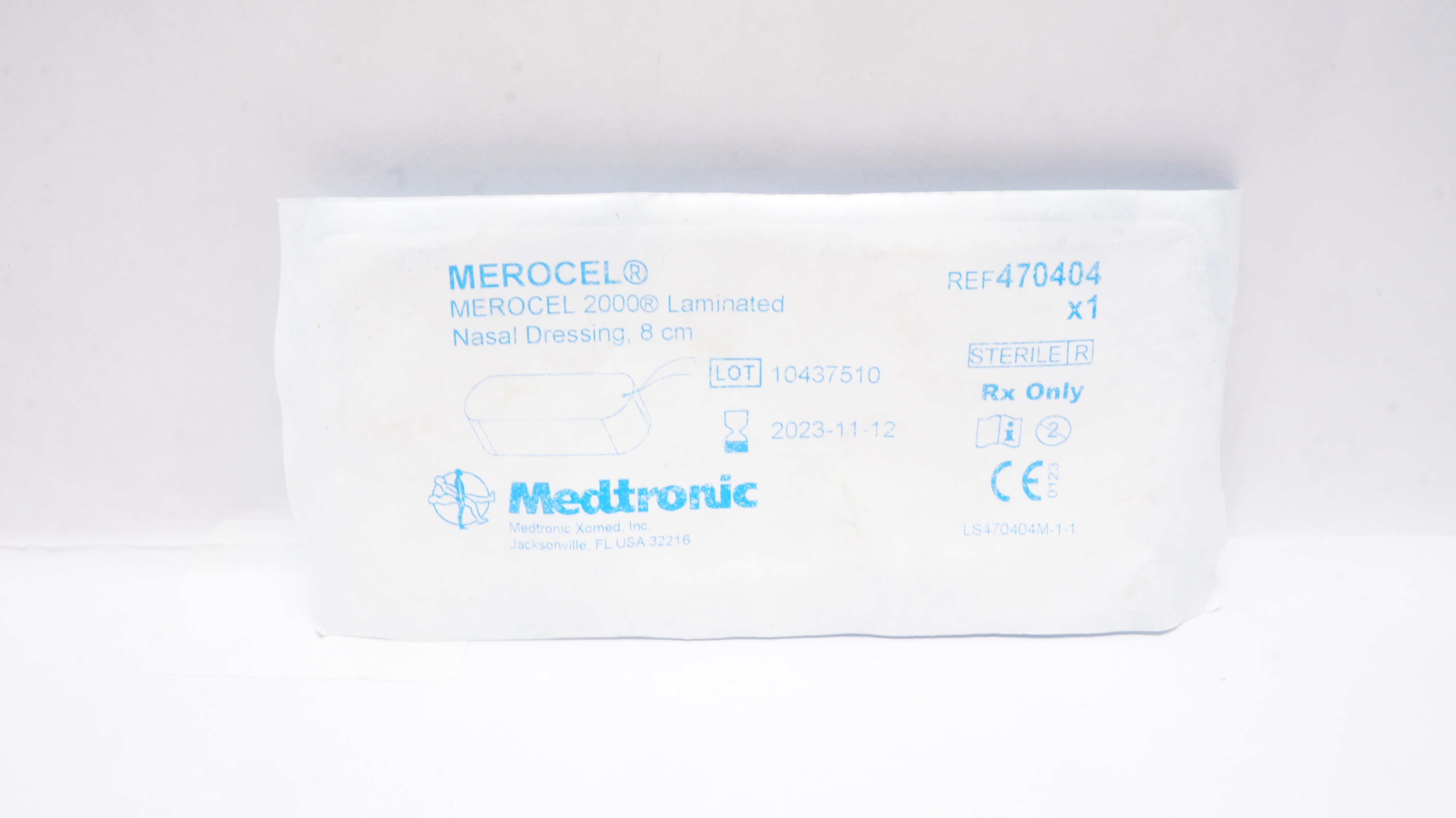 Medtronic 470404 MEROCEL 2000 Laminated Nasal Dressing 8cm (x)