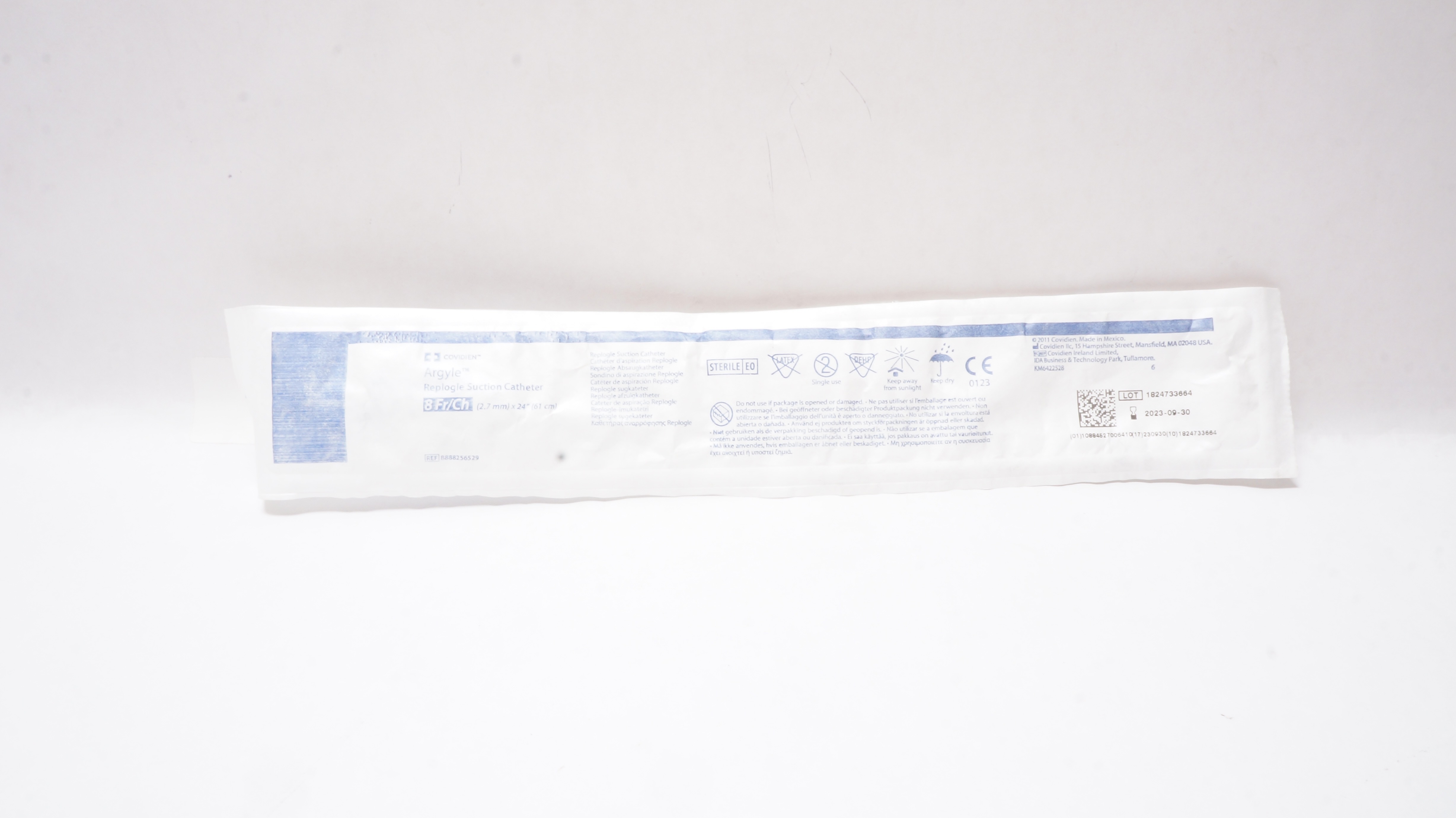 Covidien 8888256529 Argyle Replogle Suction Cath. 8Fr/Ch x 24inch (x)