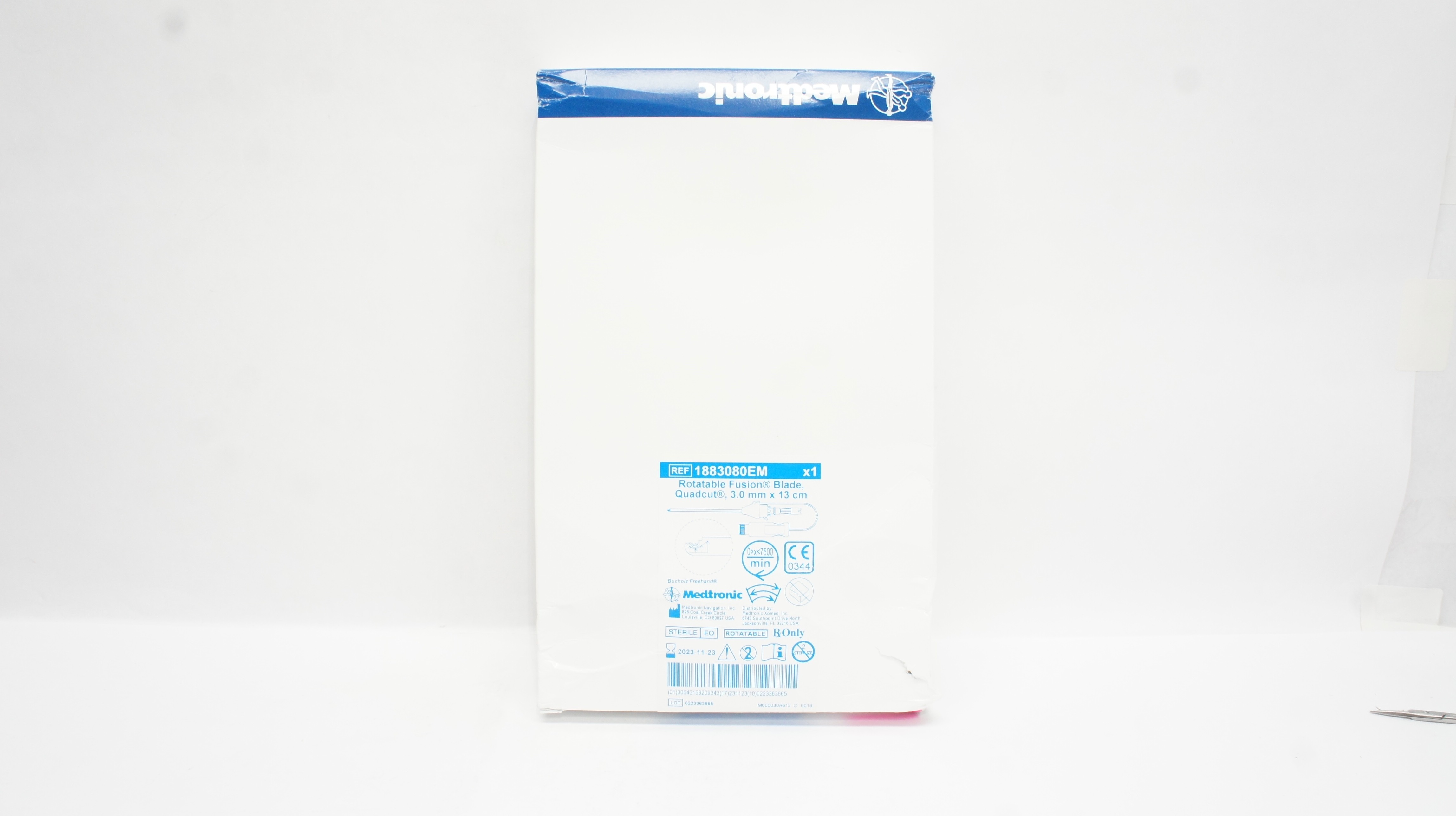 Medtronic 1883080EM Rotatable Fusion Blade, Quadcut 3.0mm x 13cm (x)