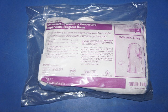 Cardinal Health 9560 Convertors Impervious G o w n XXX-Large,X-Long AAMI Level 4