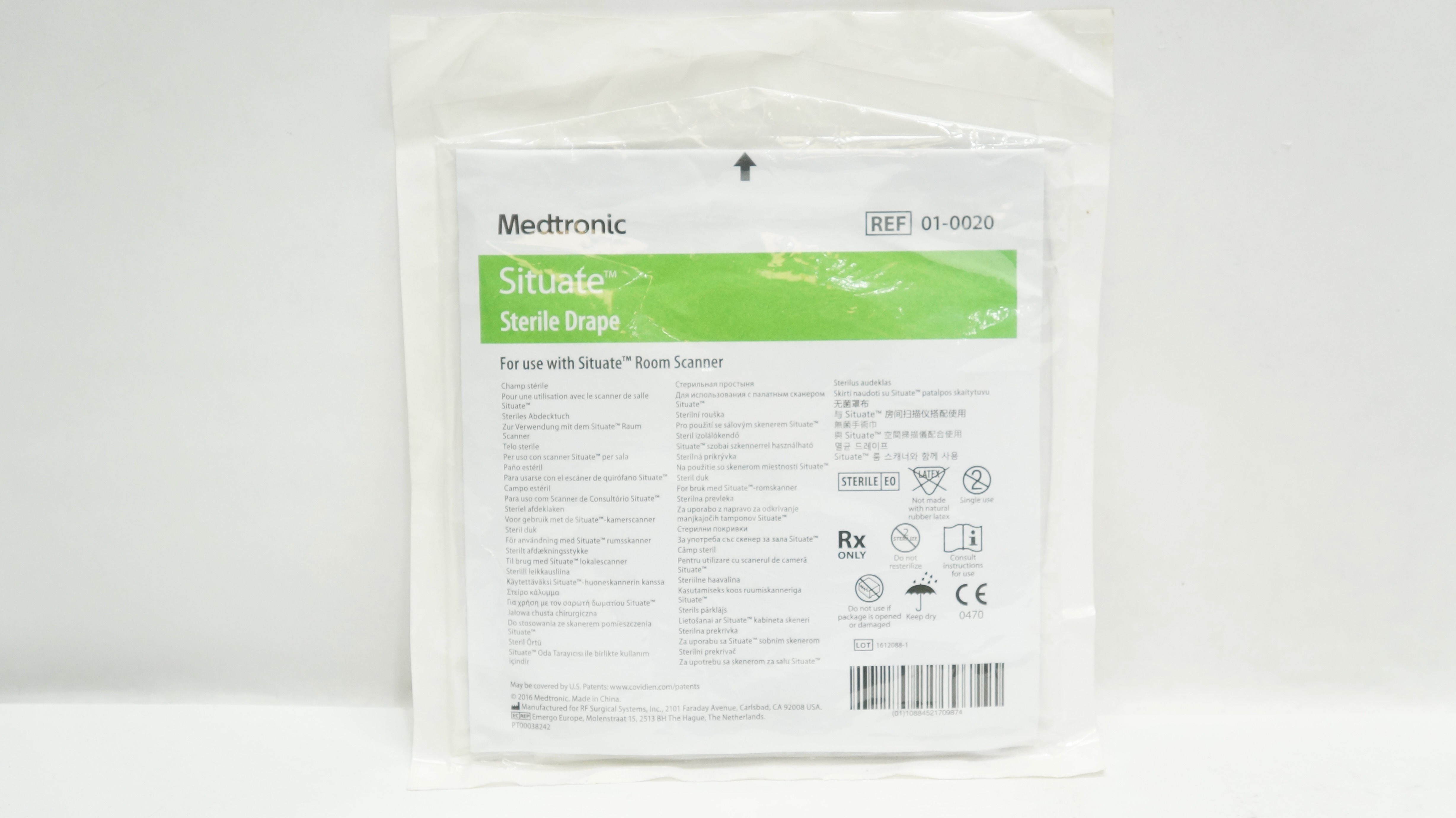 Medtronic 01-0020 Situate Drape For Use w/Situate Room Scanner 16 x 100inch