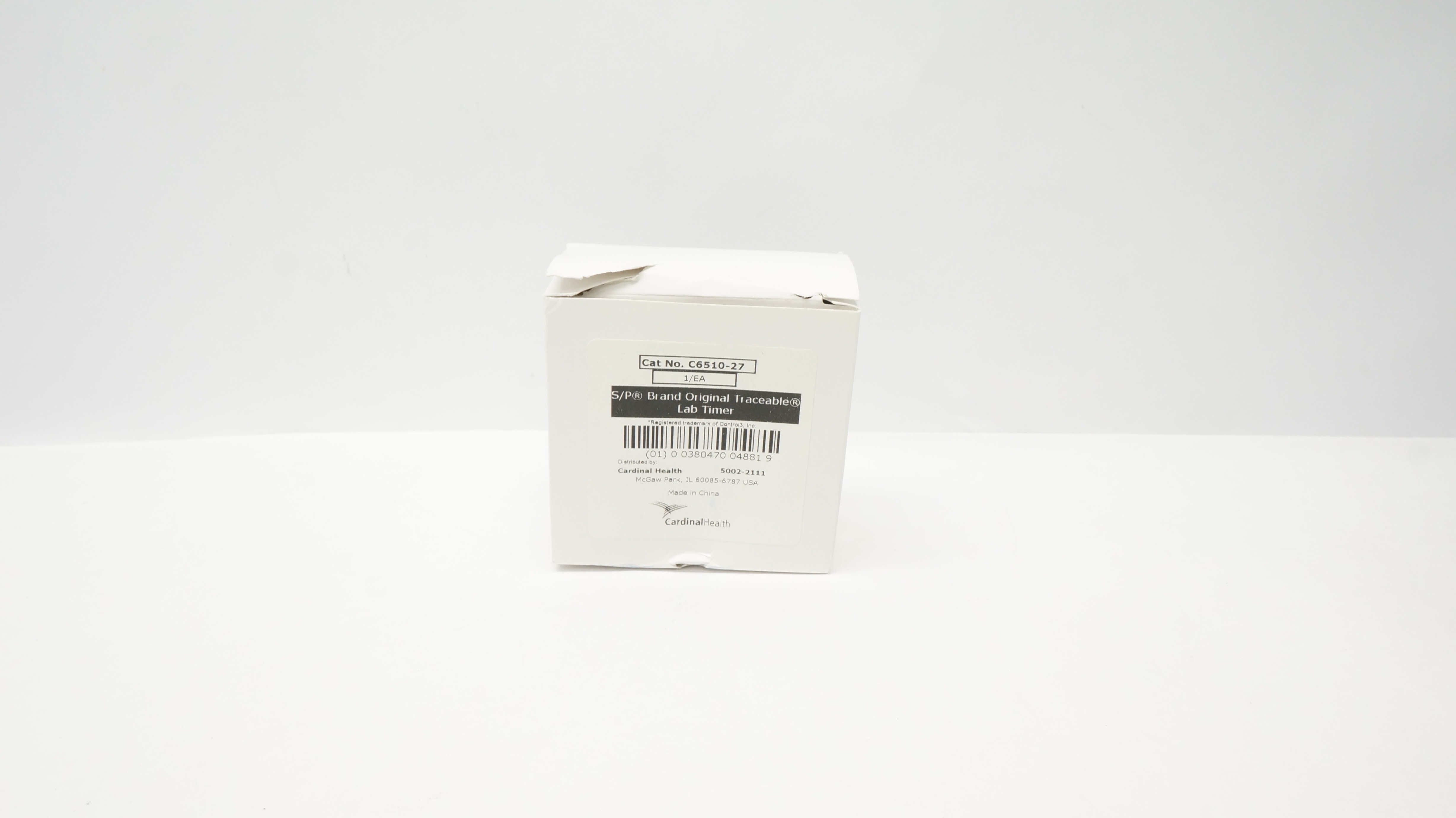 Cardinal Health C6510-27 S/P Brand Original Traceable Lab Timer