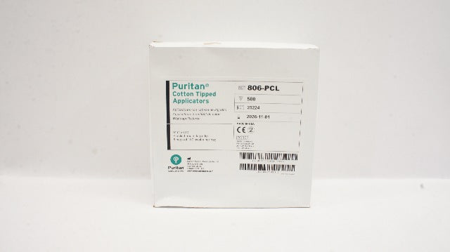 Puritan Medical 806-PCL Cotton Tipped Applicators 6inch - Box of 500