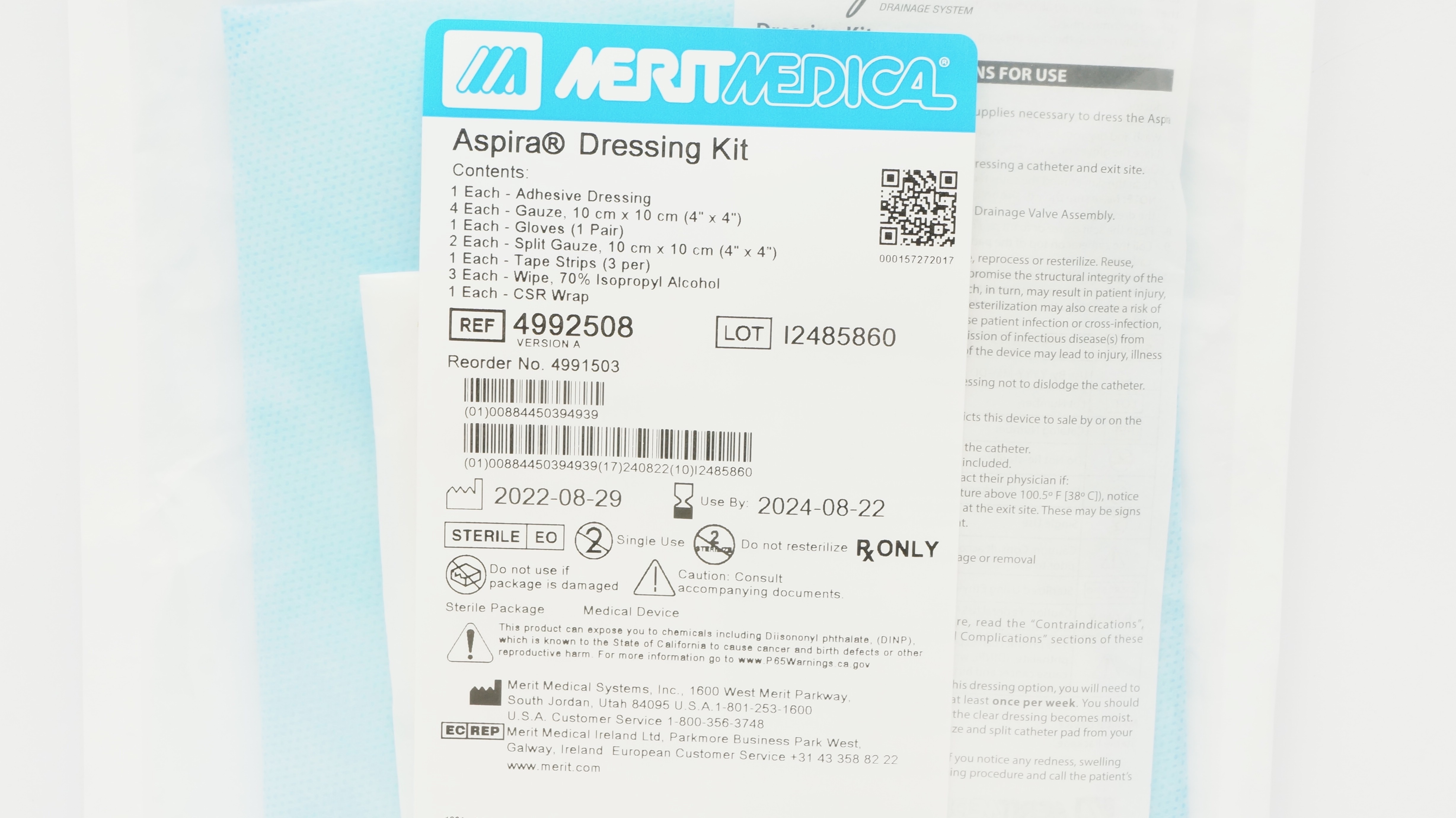 Merit Medical 4992508 Aspira Dressing Kit (x)