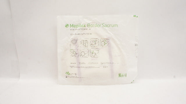 Mölnlycke 282455 Mepilex Border Sacrum Multi-layer Dressing 8.7inch x 9.8inch