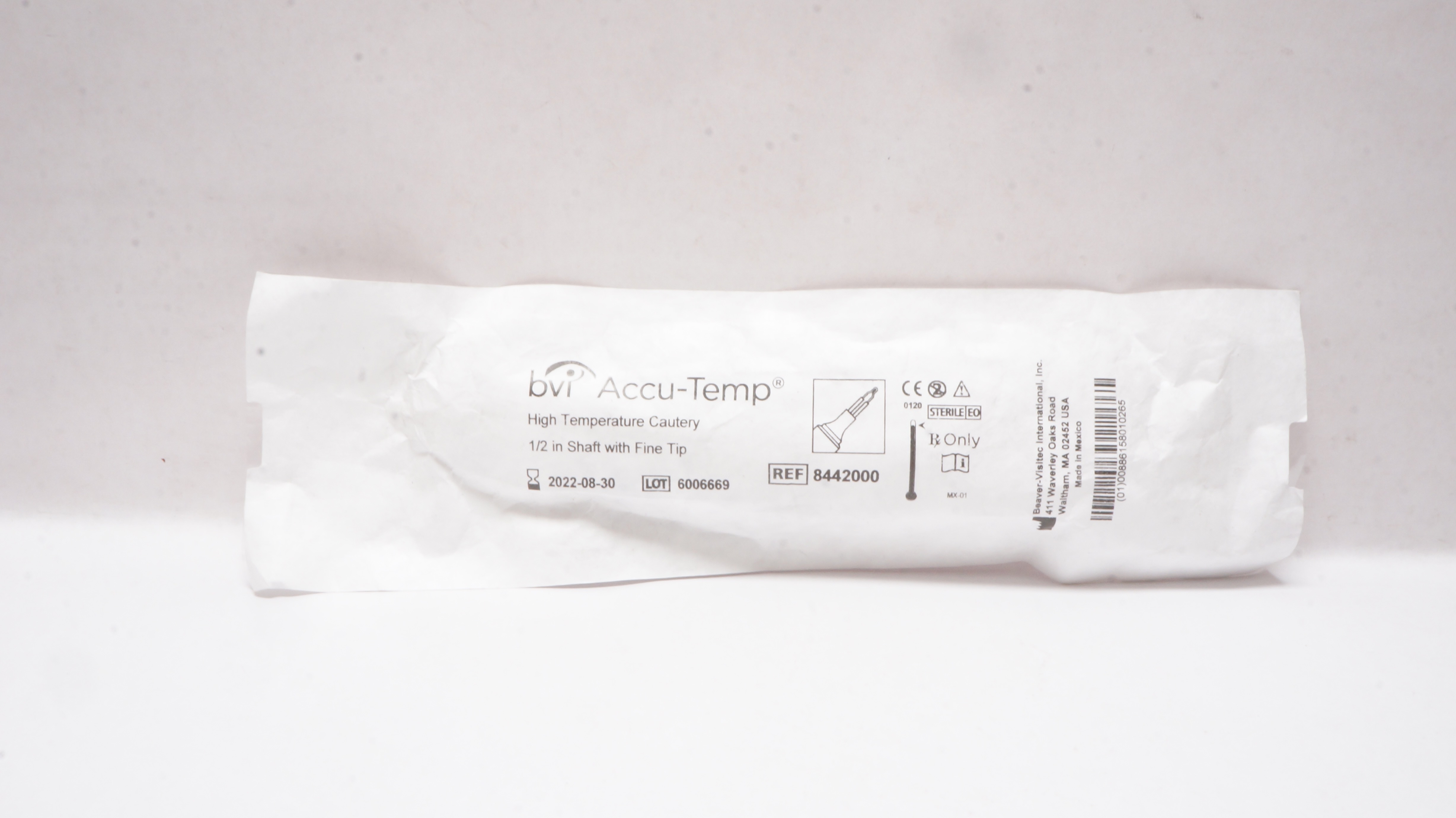 BVI 8442000 Accu-Temp High Temperature Cautery 1/2in Shaft with Fine Tip (x)