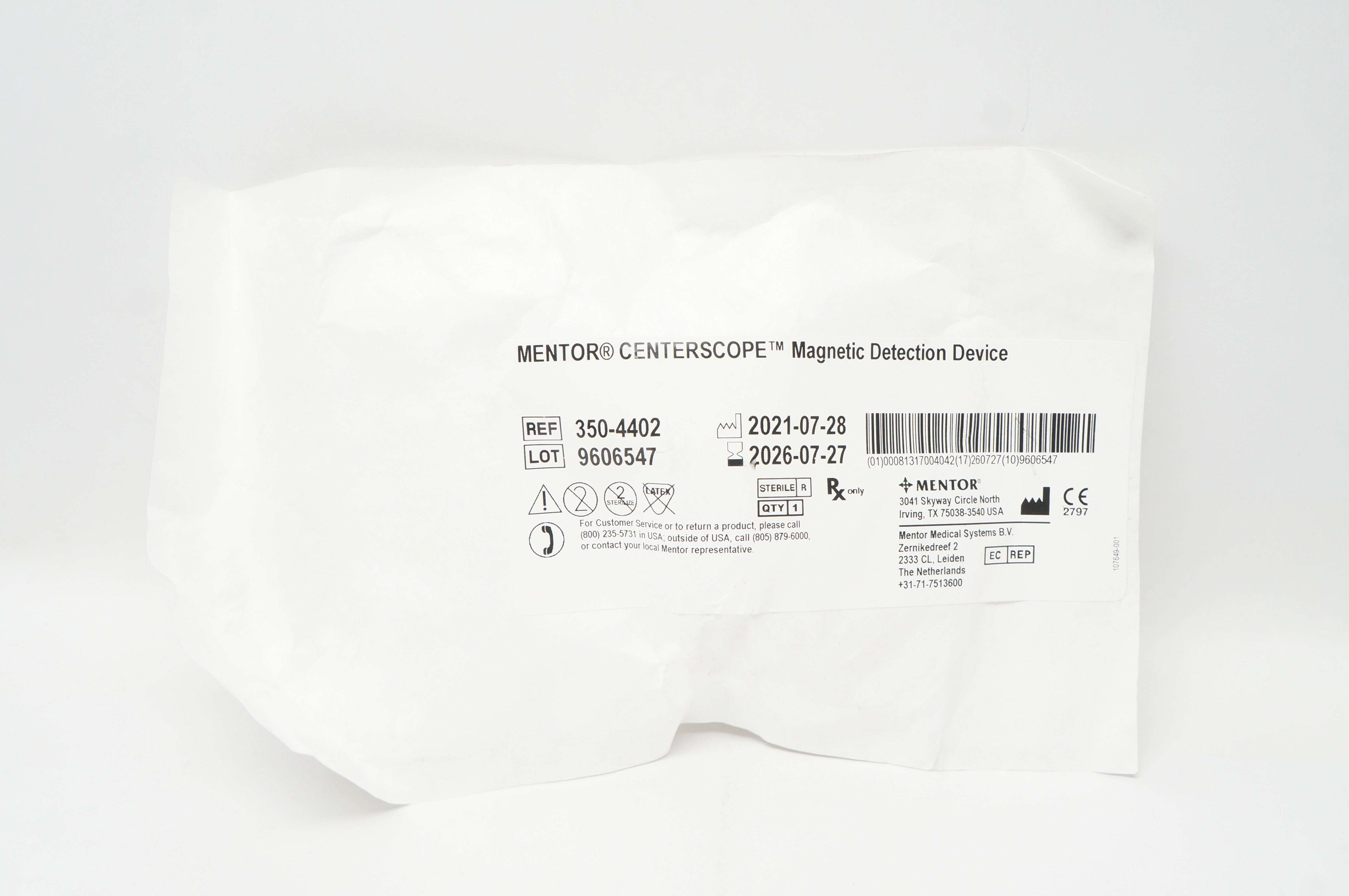 Mentor 350-4402 Centerscope Magnetic Detection Device