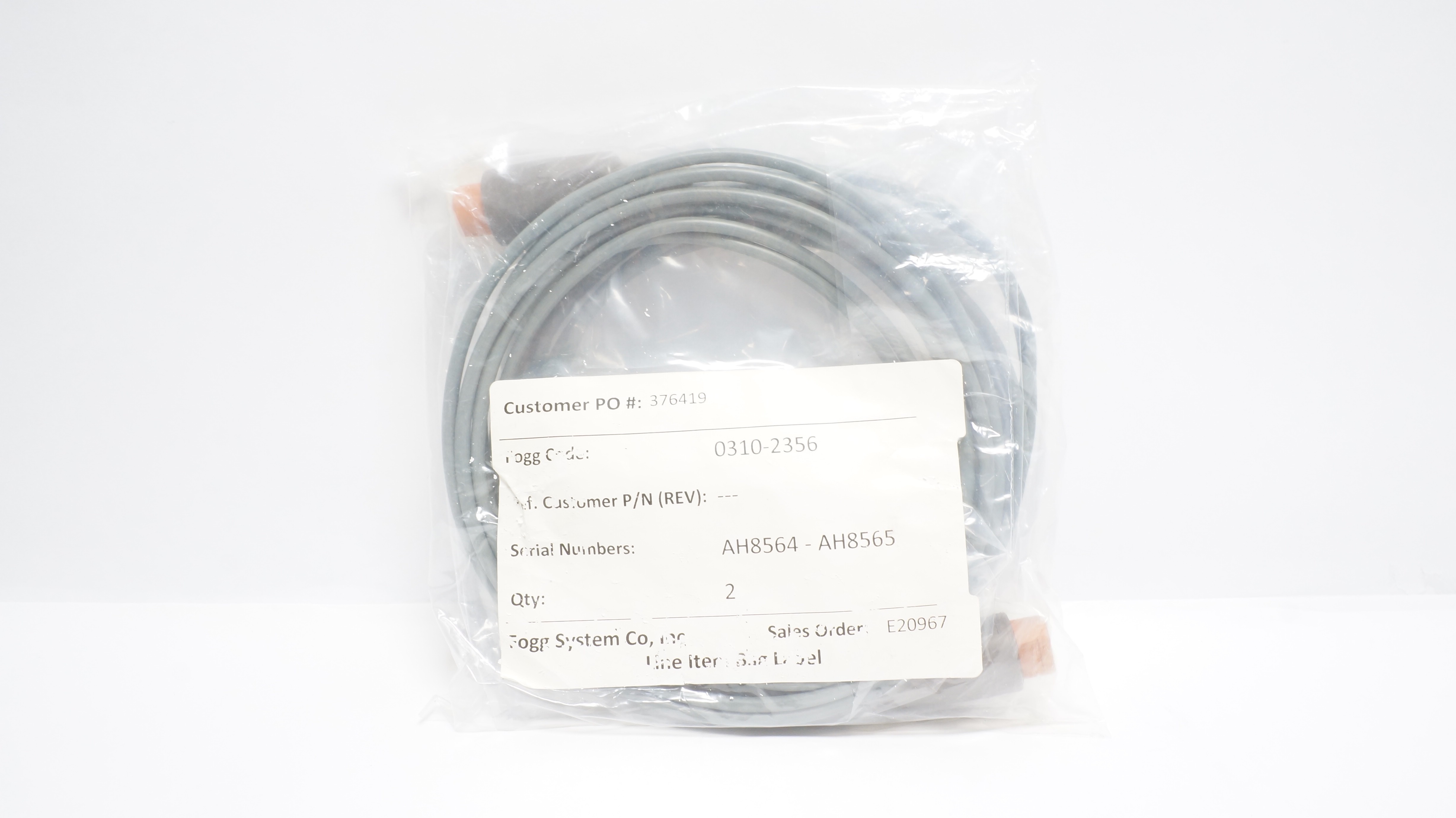 Fogg System 0310-2356 Interface Cable