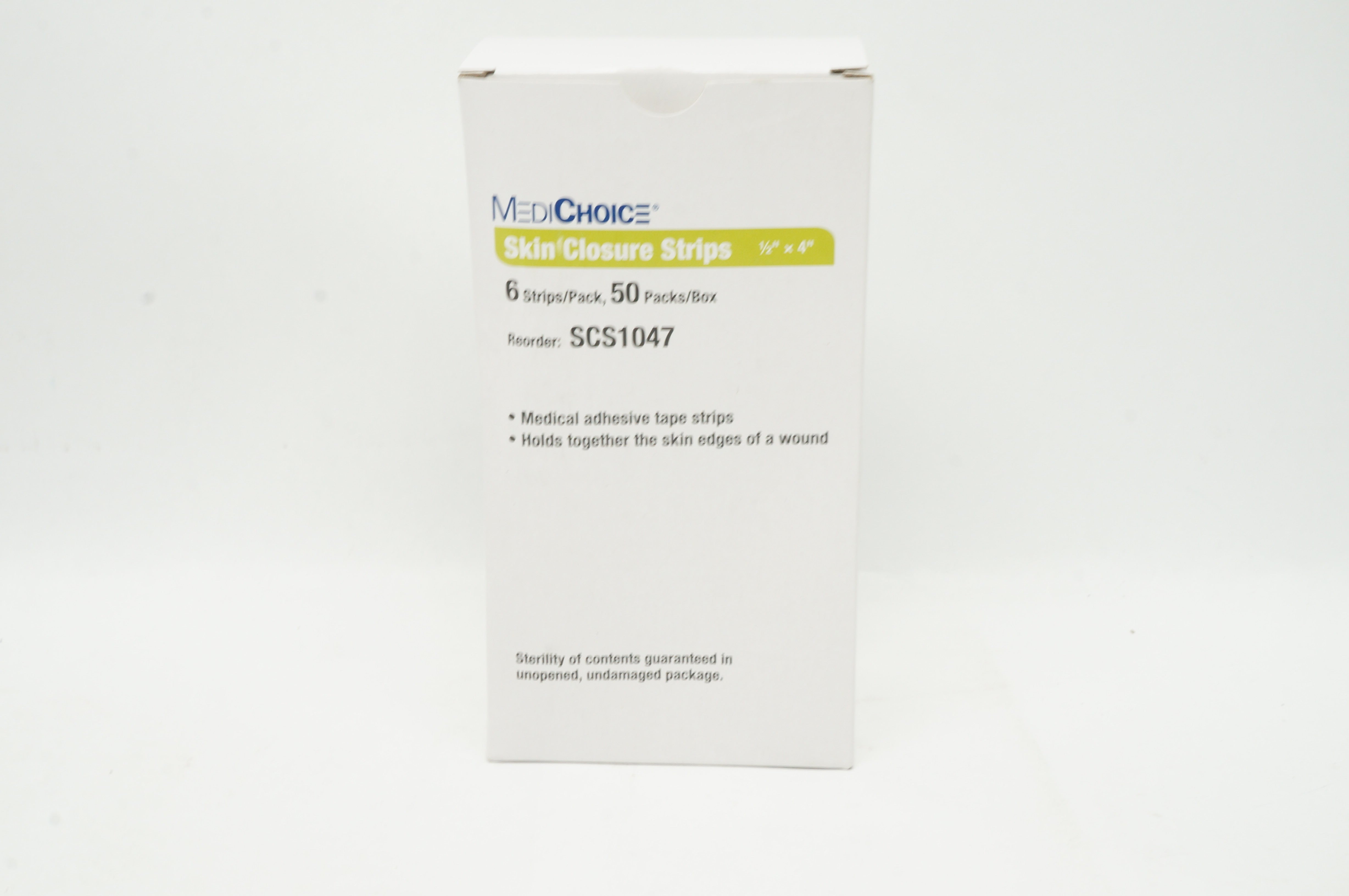 MediChoice SCS1047 Skin Closure Strips 1/2inch x 4inch - Box of 300