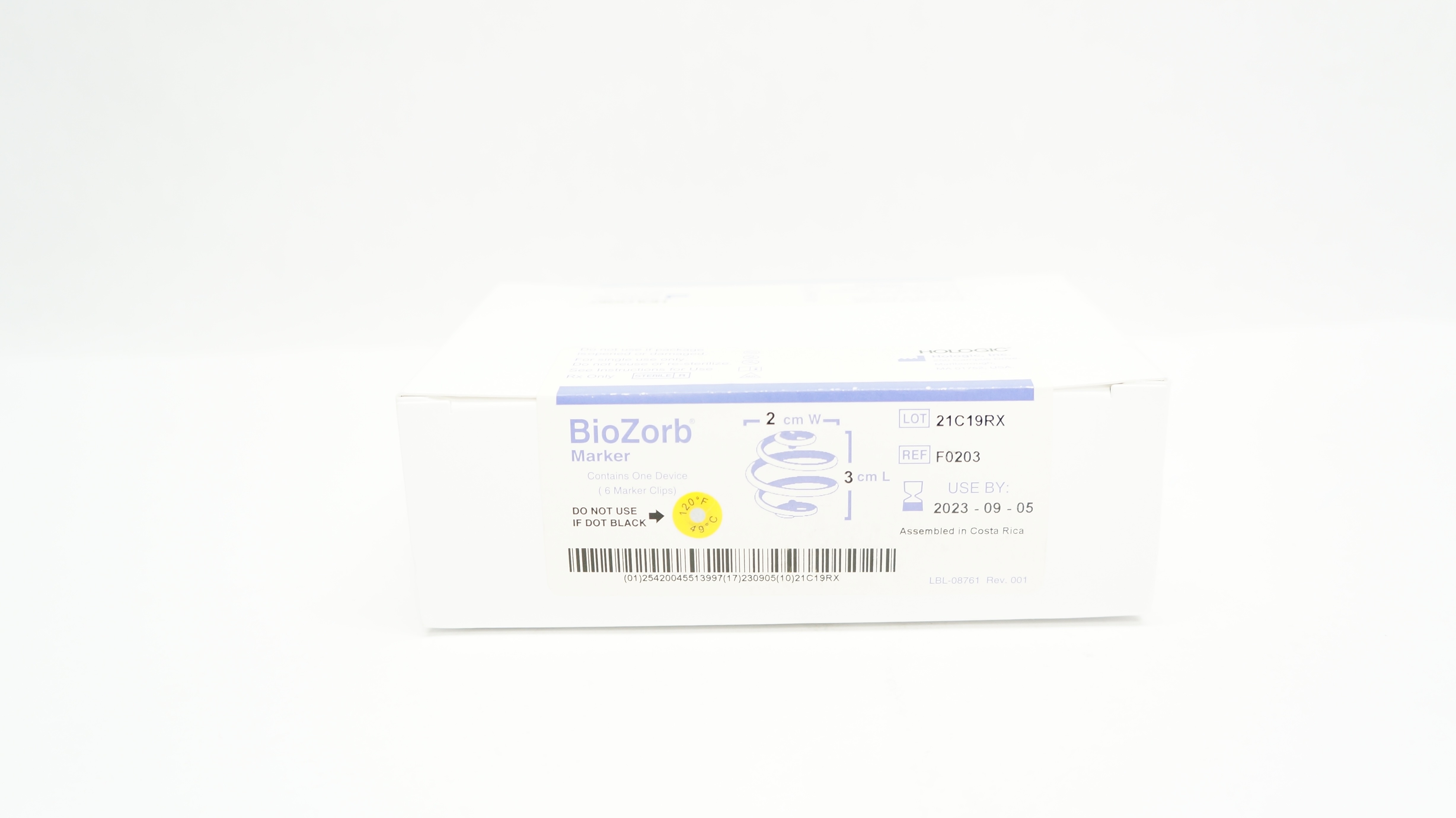 Hologic F0203 BioZorb Marker Clips 2cm x 3cm (x) - Box of 6