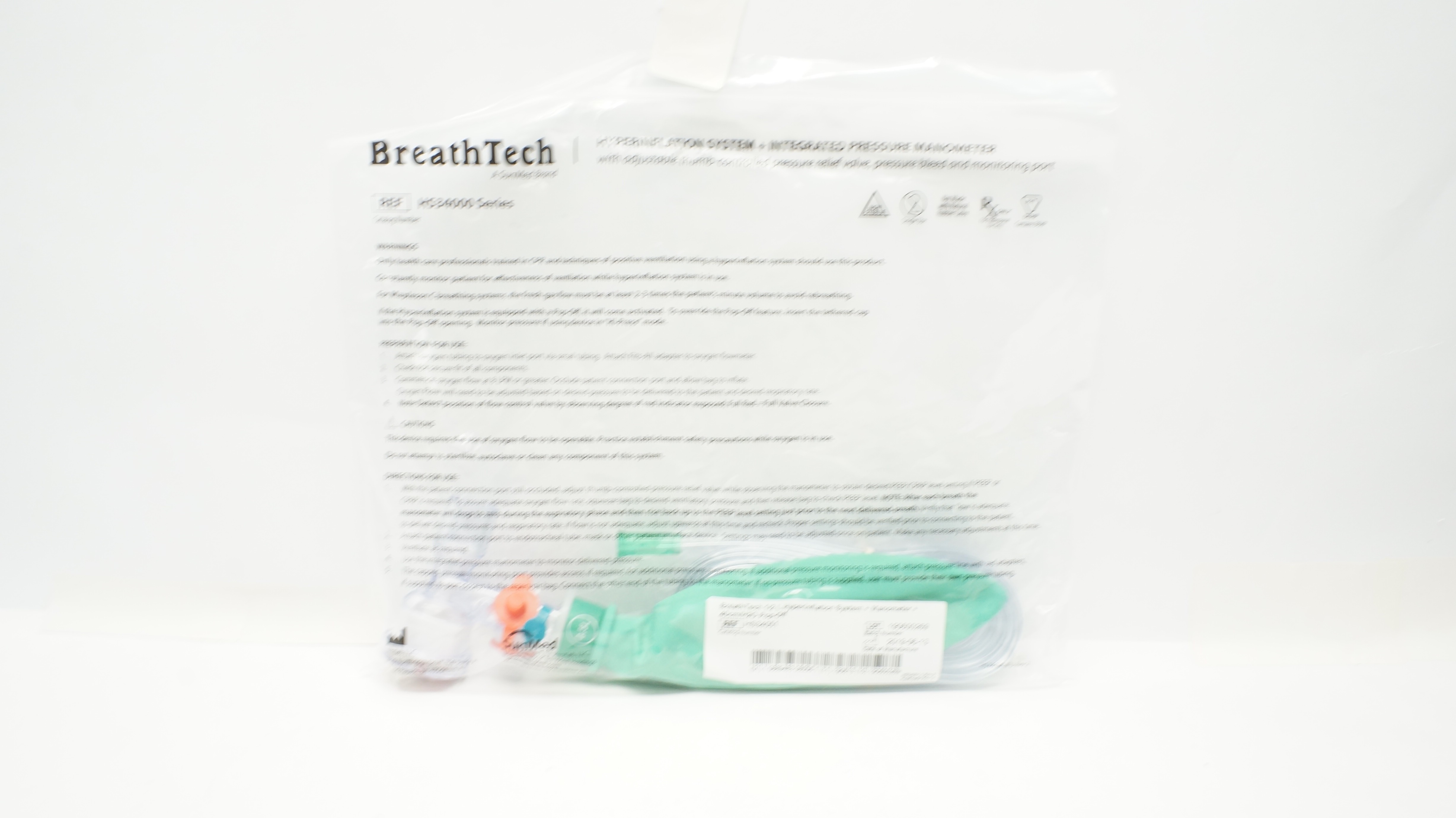 BreathTech HS34051 1/2 HyperInflation System+Manometer+ 40cm/H2O Pop-off