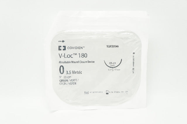 Covidien VLOCL0346 0 V-Loc 180 Wound Closure Device GS-21 1/2 37mm 9 inch