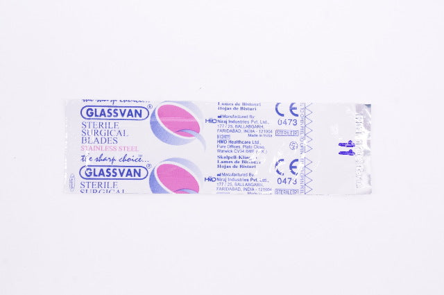 HMD GLASSVAN Sterile Surgical Blades Stainless Steel 11