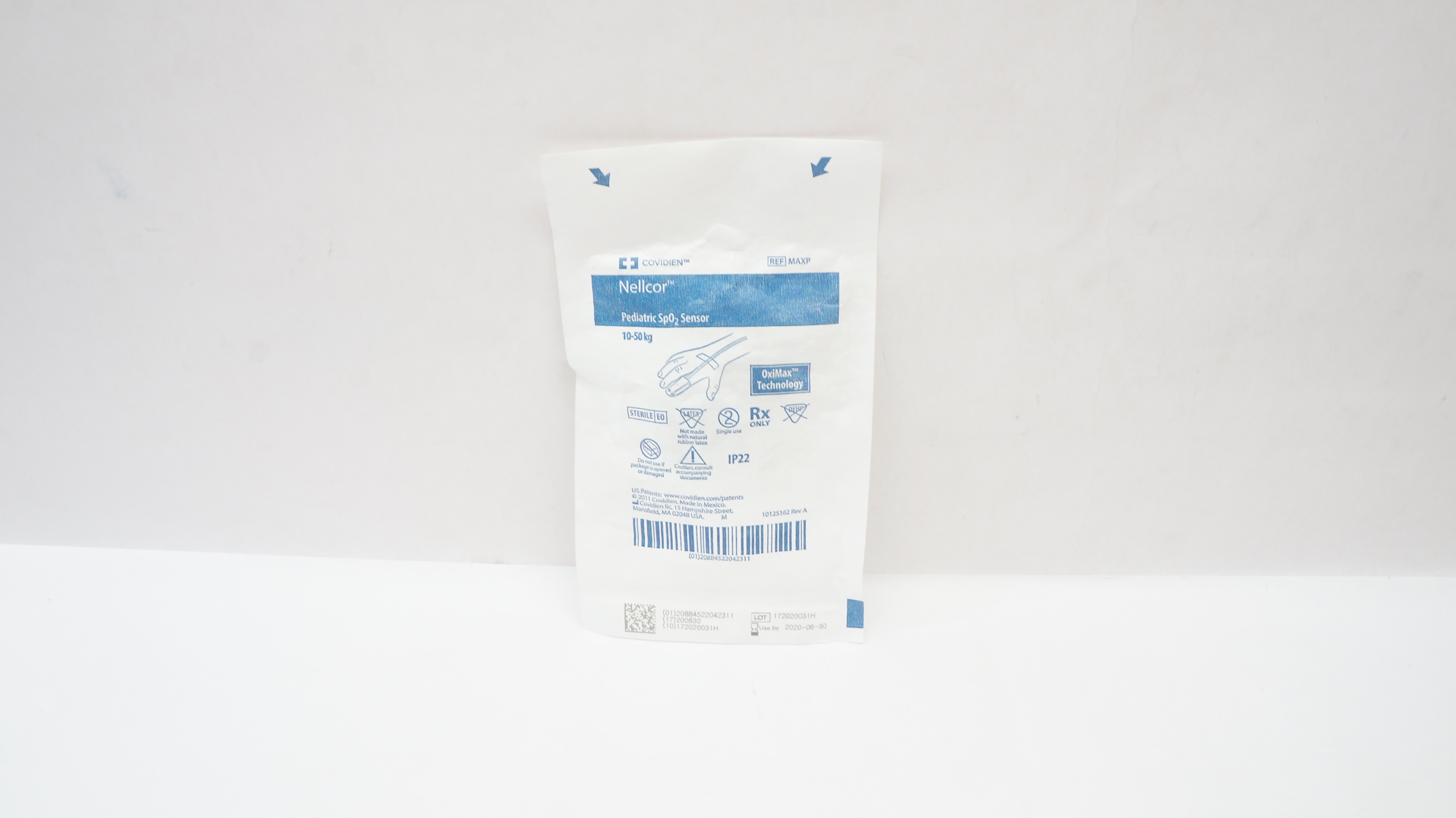 Covidien MAXP Nellcor Pediatric SpO2 Sensor OxiMax Technology 10-50kg (x)