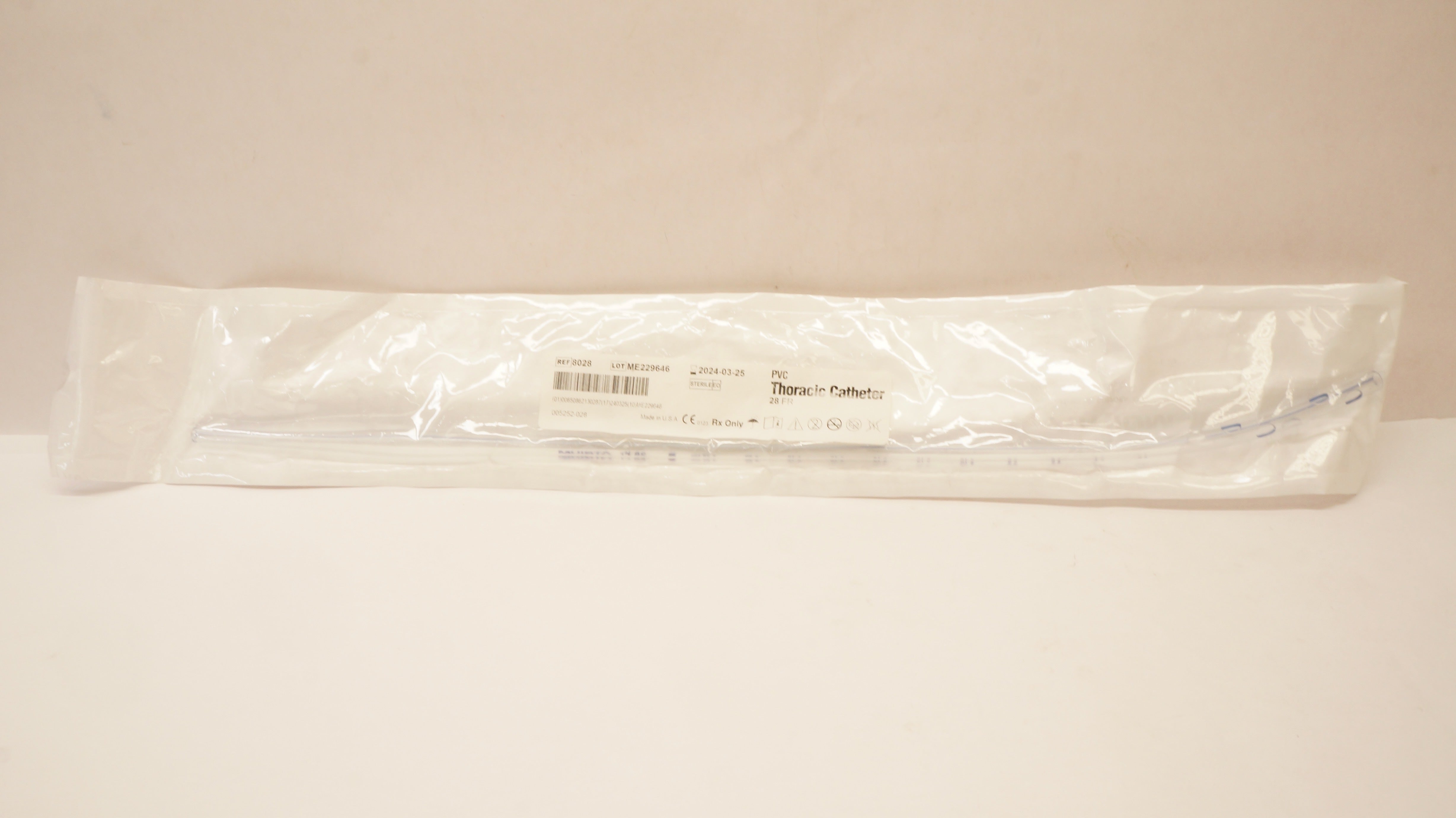 Atrium 8028 PVC Thoracic Cath. 28FR