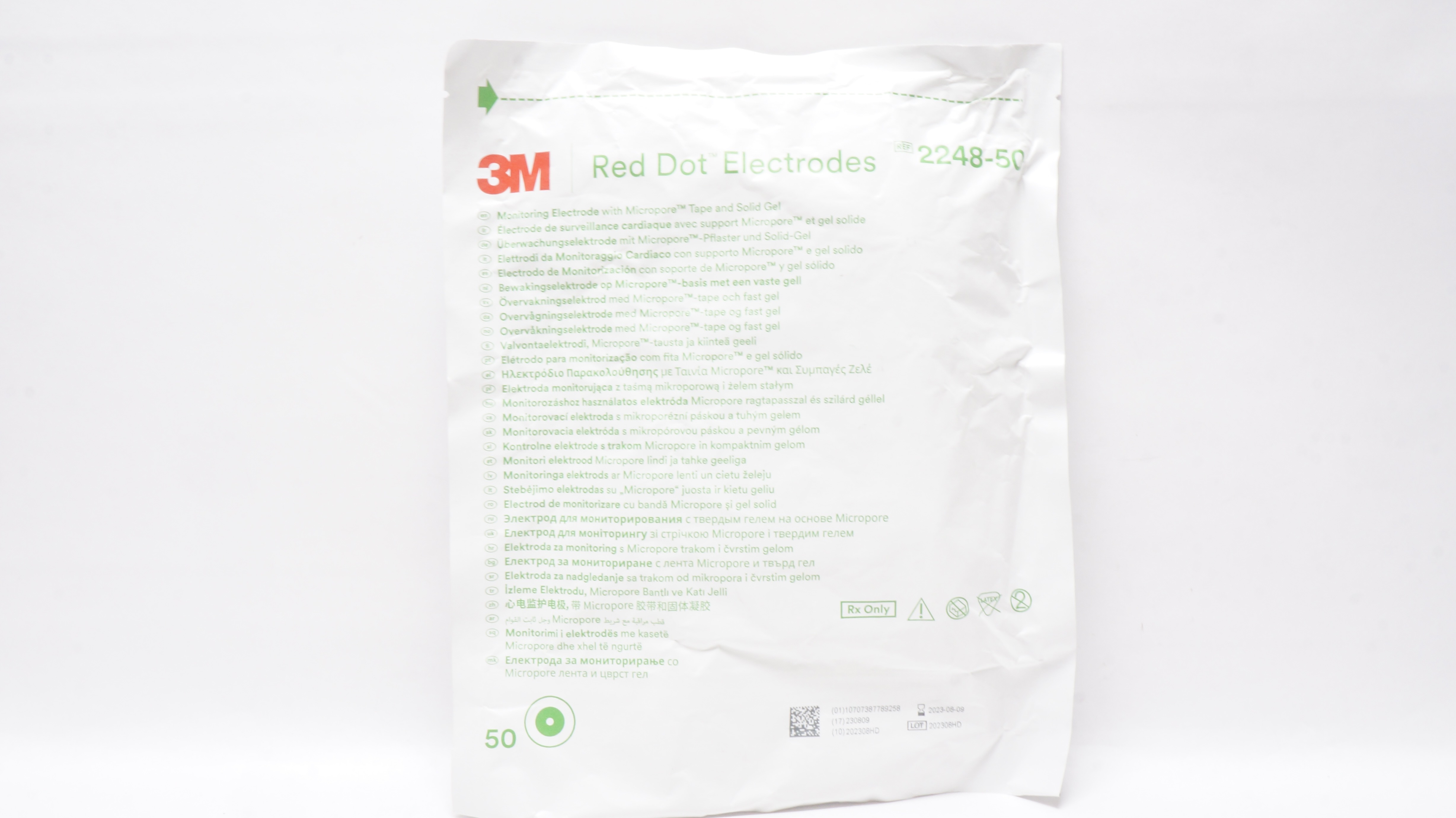 3M 2248-50 Red Dot Monitoring Electrode  (x) - Pack of 50