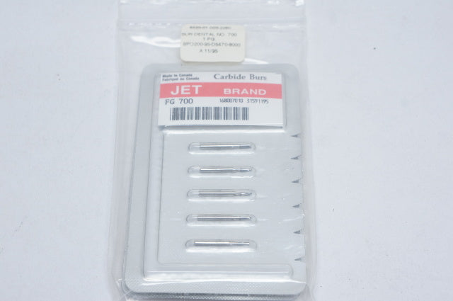 Jet FG700 Carbide Burs, NSN 6520-01-003-2280 - Pack of 6