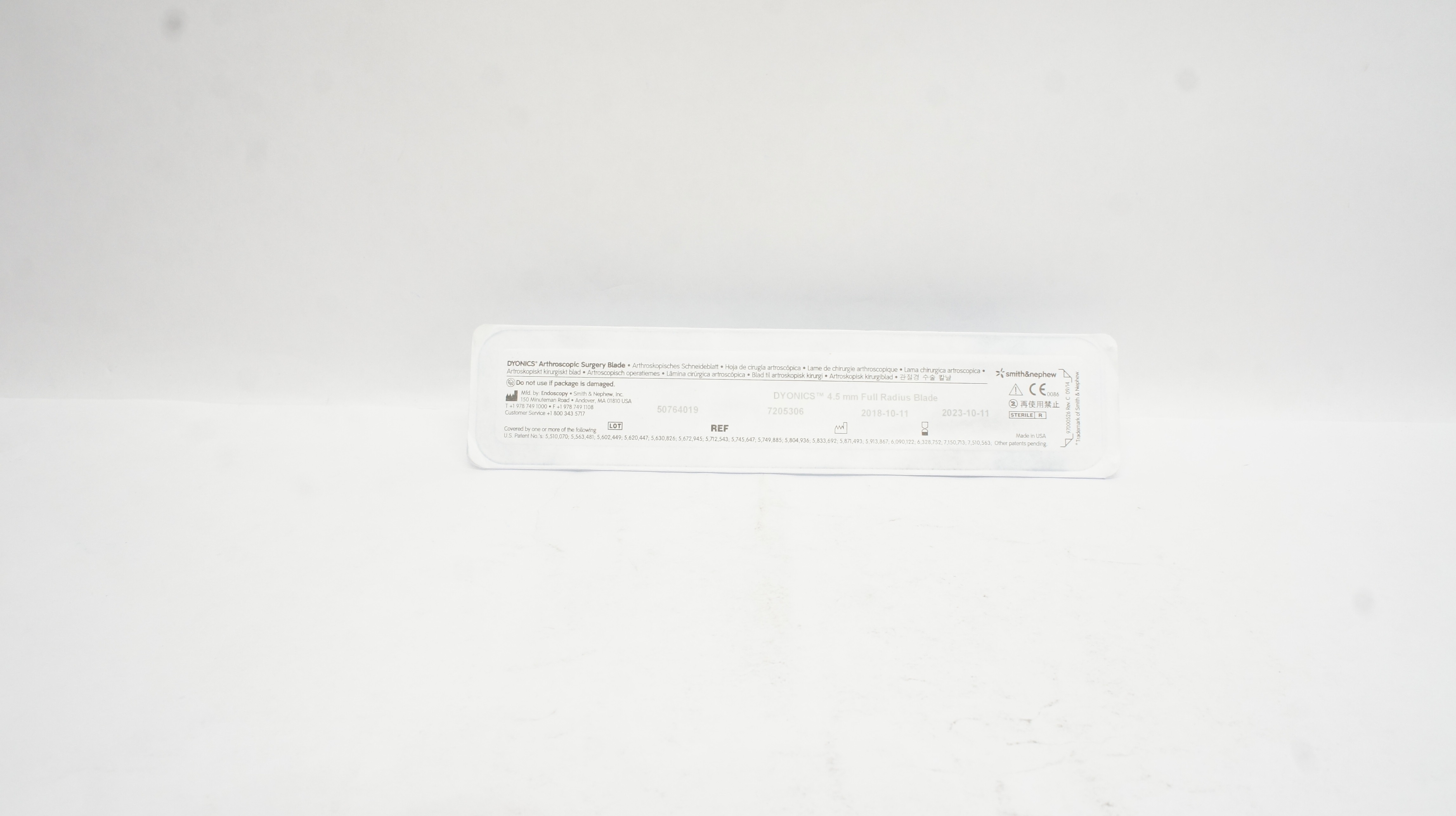 Smith&Nephew 7205306 Dyonics Arthroscopic Surgery Blade 4.5mm (x)