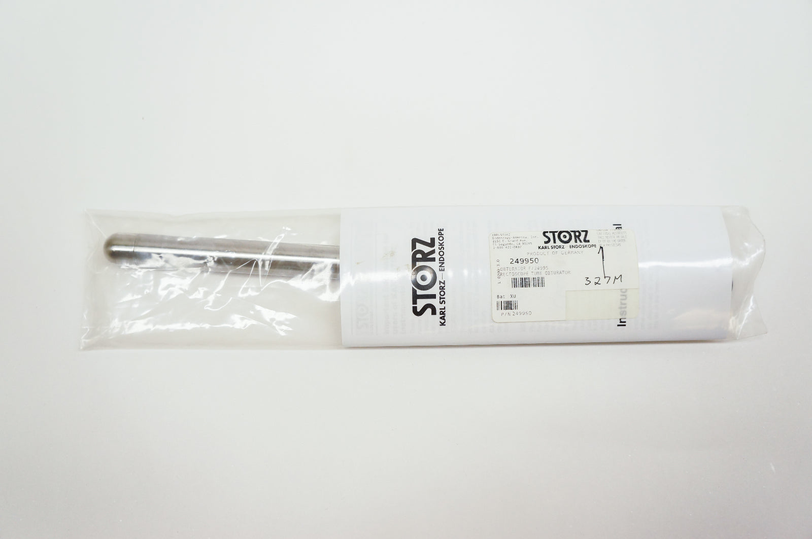 Karl Storz 24995O Obturator for 24995 Rectoscope Tube Obturator