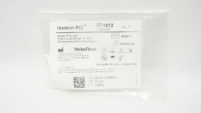 Teleflex 1572 Hudson RCI AQUA+ N, HCH Tidal Volume Range 10-50ml