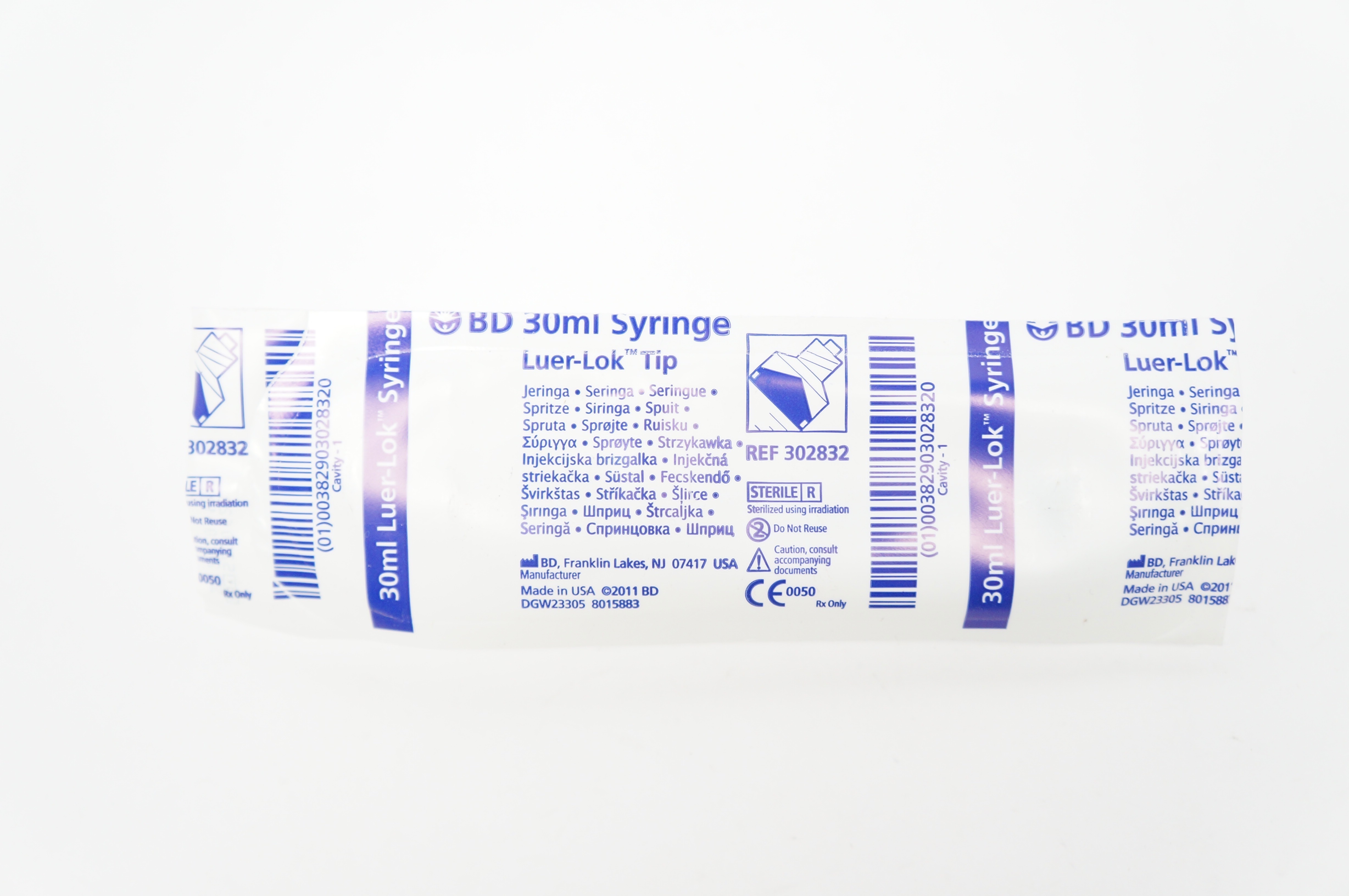 BD 302832 Luer-Lok Tip 30ml Syringe