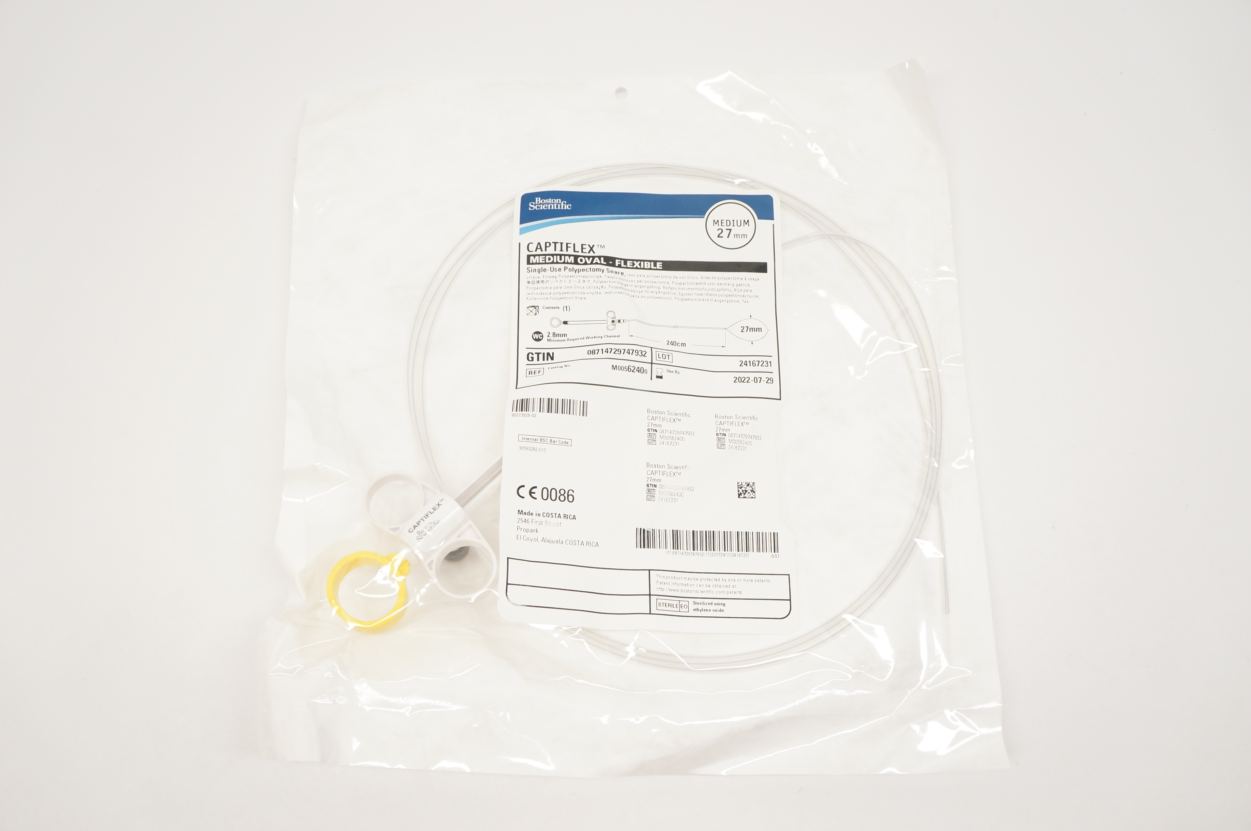 Boston Scientific 6240 Captiflex Polypectomy Snare, Medium 27mm