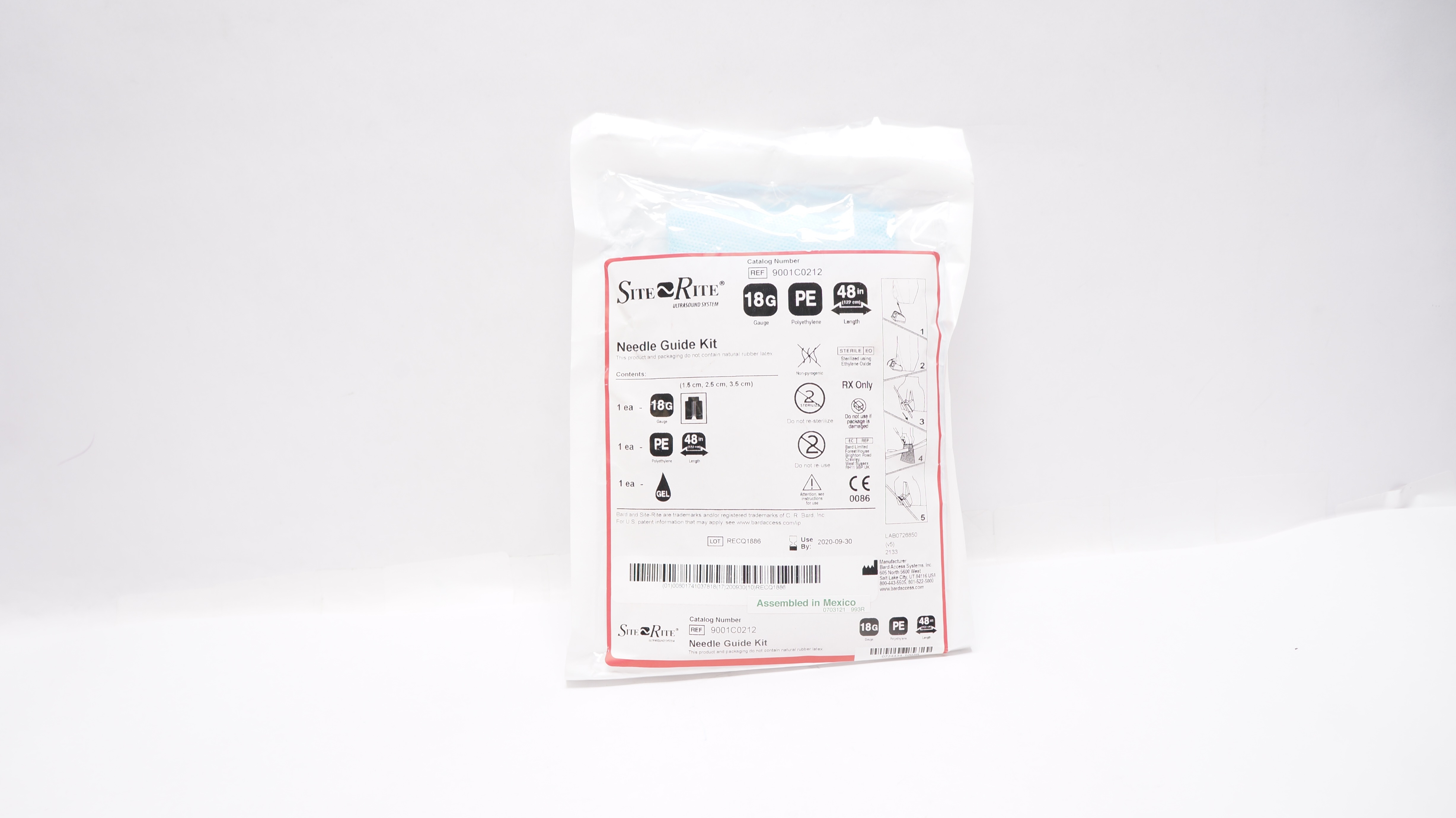 Bard 9001C0212 Site Rite Ndle Guide Kit 18G x 48inch (x)