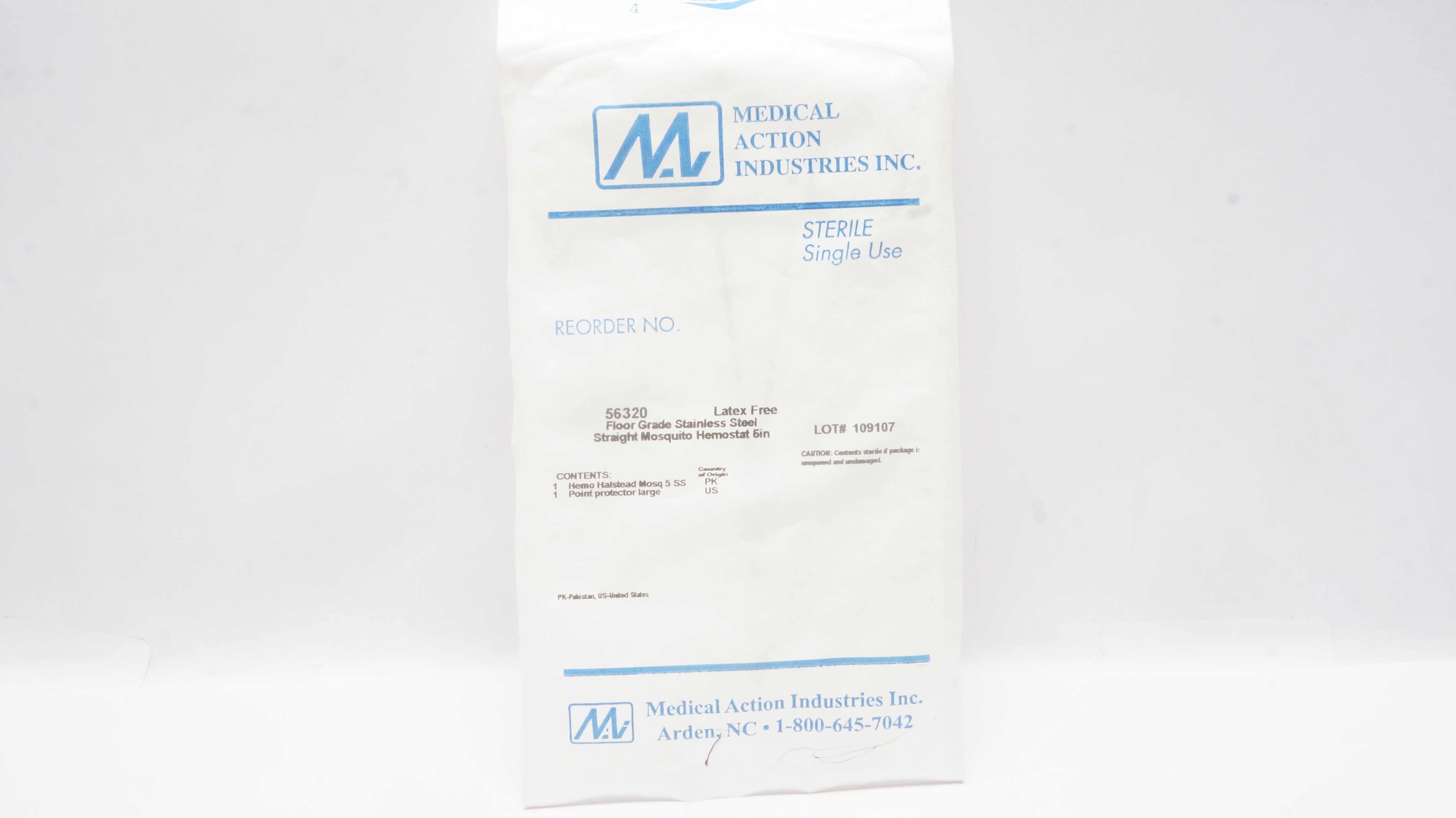 Medical Action 56320 Floor Grade Stainless Steel Straight Mosquito Hemostat 5inch