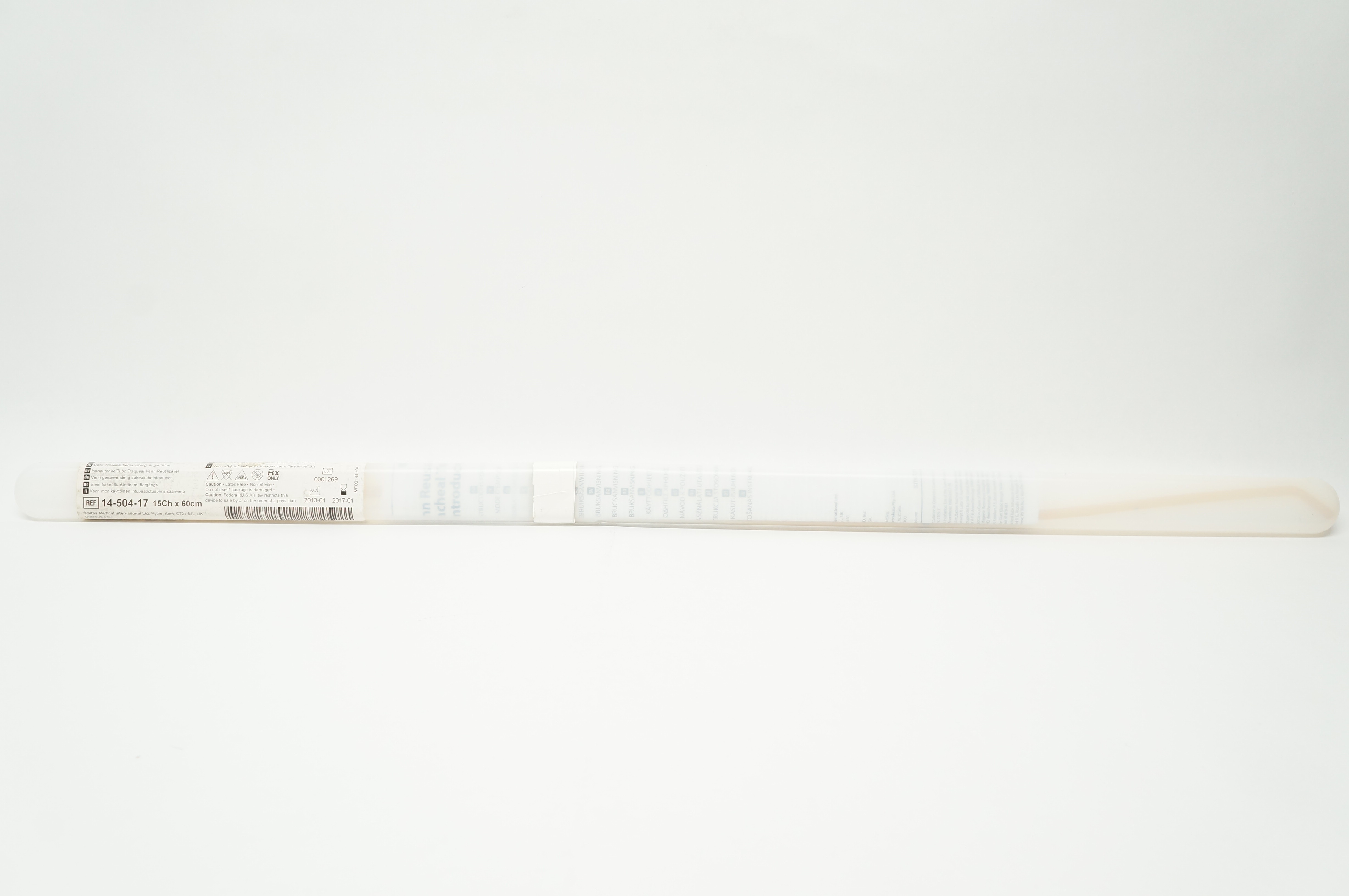 Smiths Medical 14-504-17 Venn Reusable Tracheal Tube Introducer 15Ch x 60cm (x)