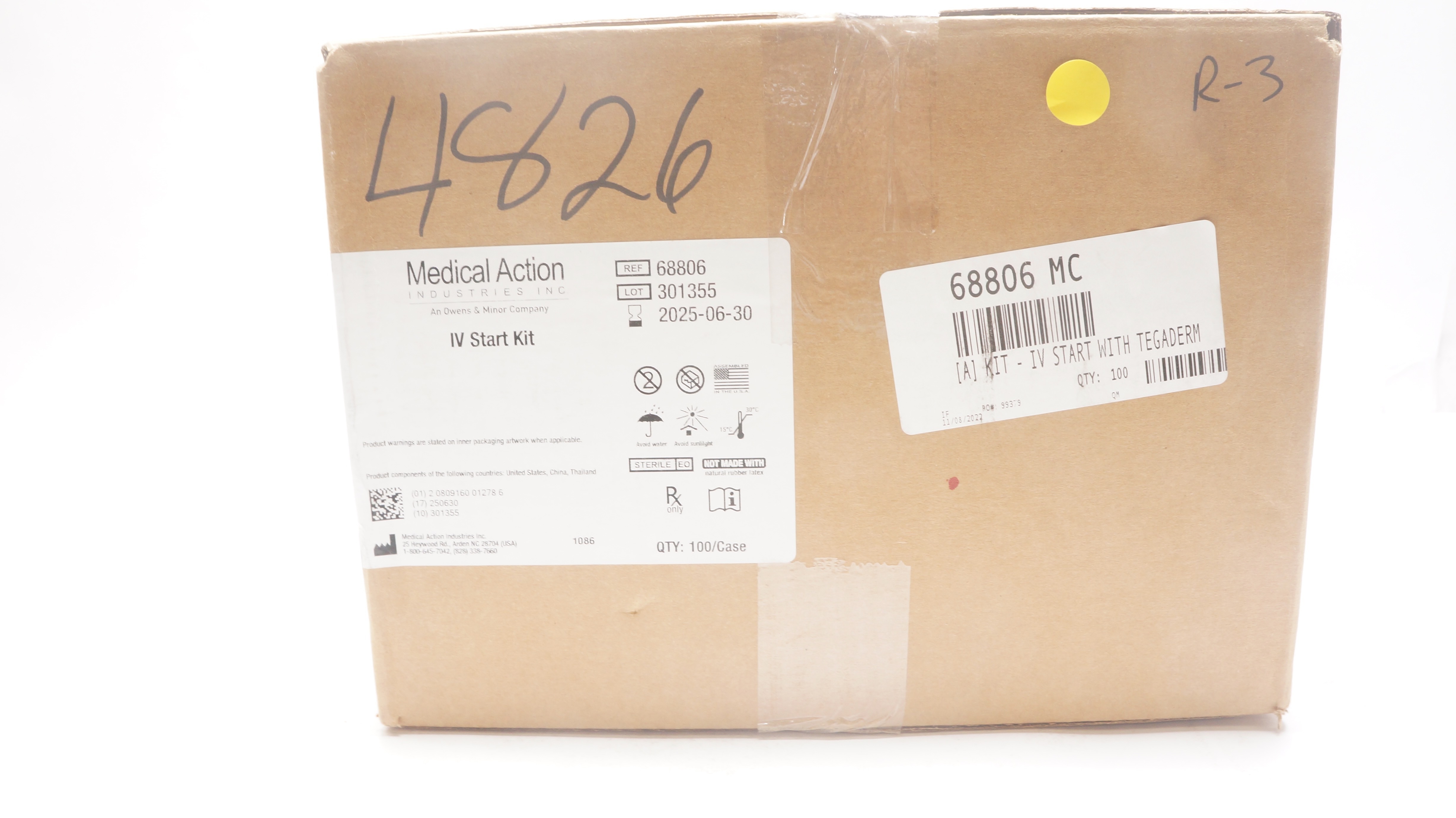 Medical Action 68806 IV Start Kit - Case of 100