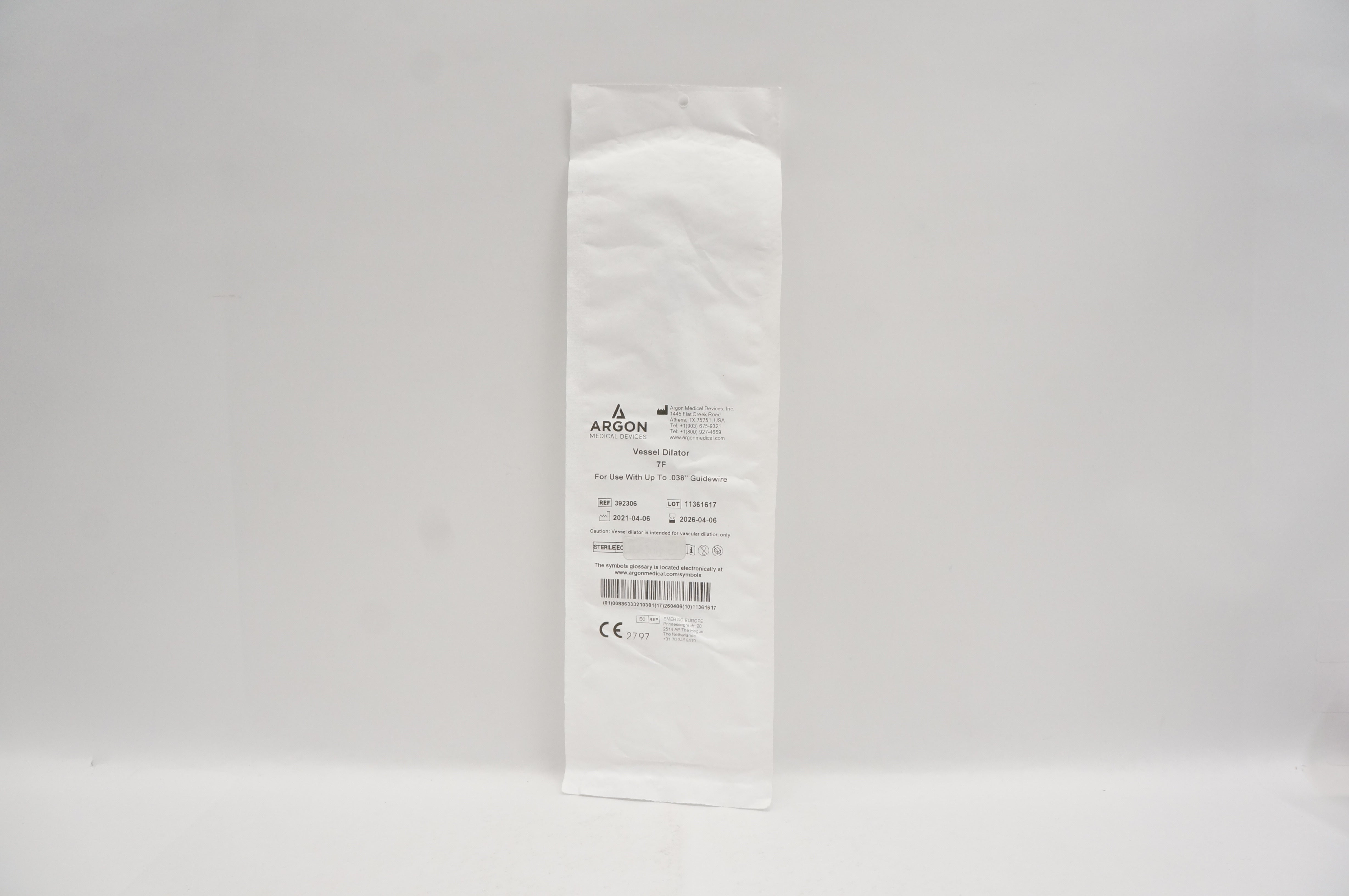 Argon 392306 Vessel Dilator 7F