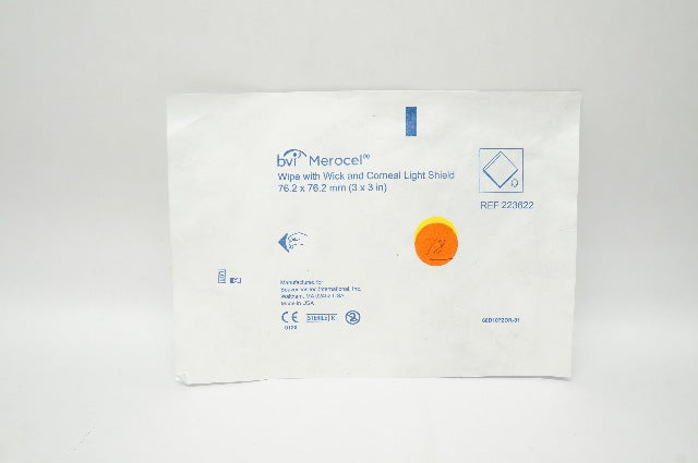 BVI-Visitec 223622 Merocel Wipe With Wick and Corneal Light Shield 3 x 3In