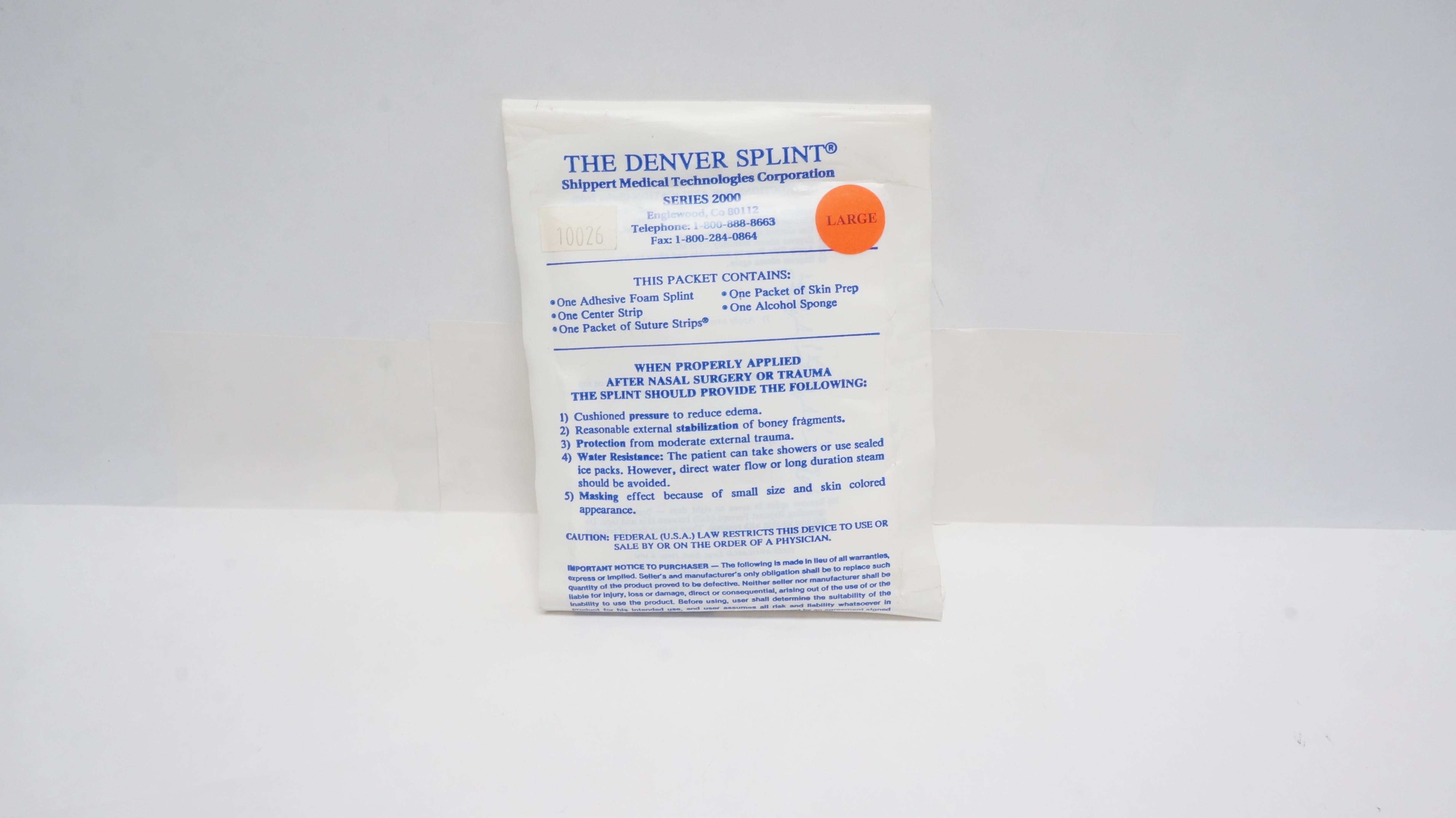 Shippert Medical The Denver Splint Series 2000, Large