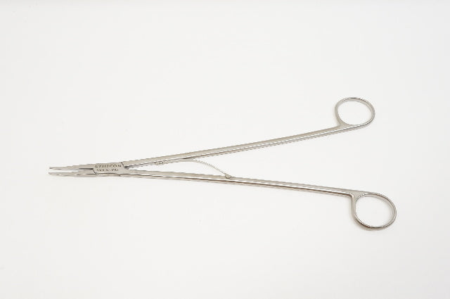 Ethicon Hemostatic Clip Forceps, Serated Jaws, Angle 45deg. 10-1/2inch