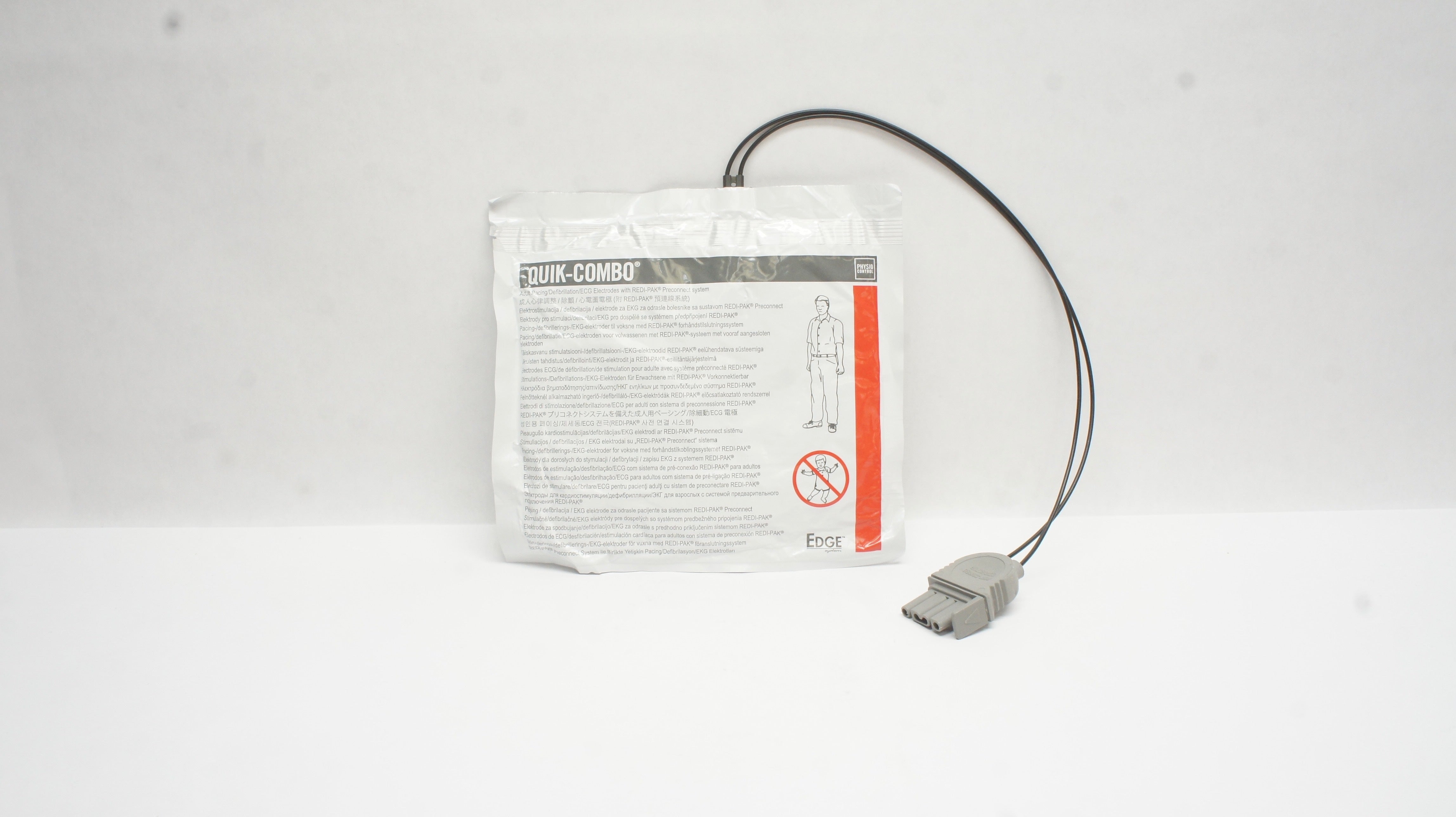 Physio Control 11996-000017 Quick-Combo Redi-Pak Preconnect System Adult