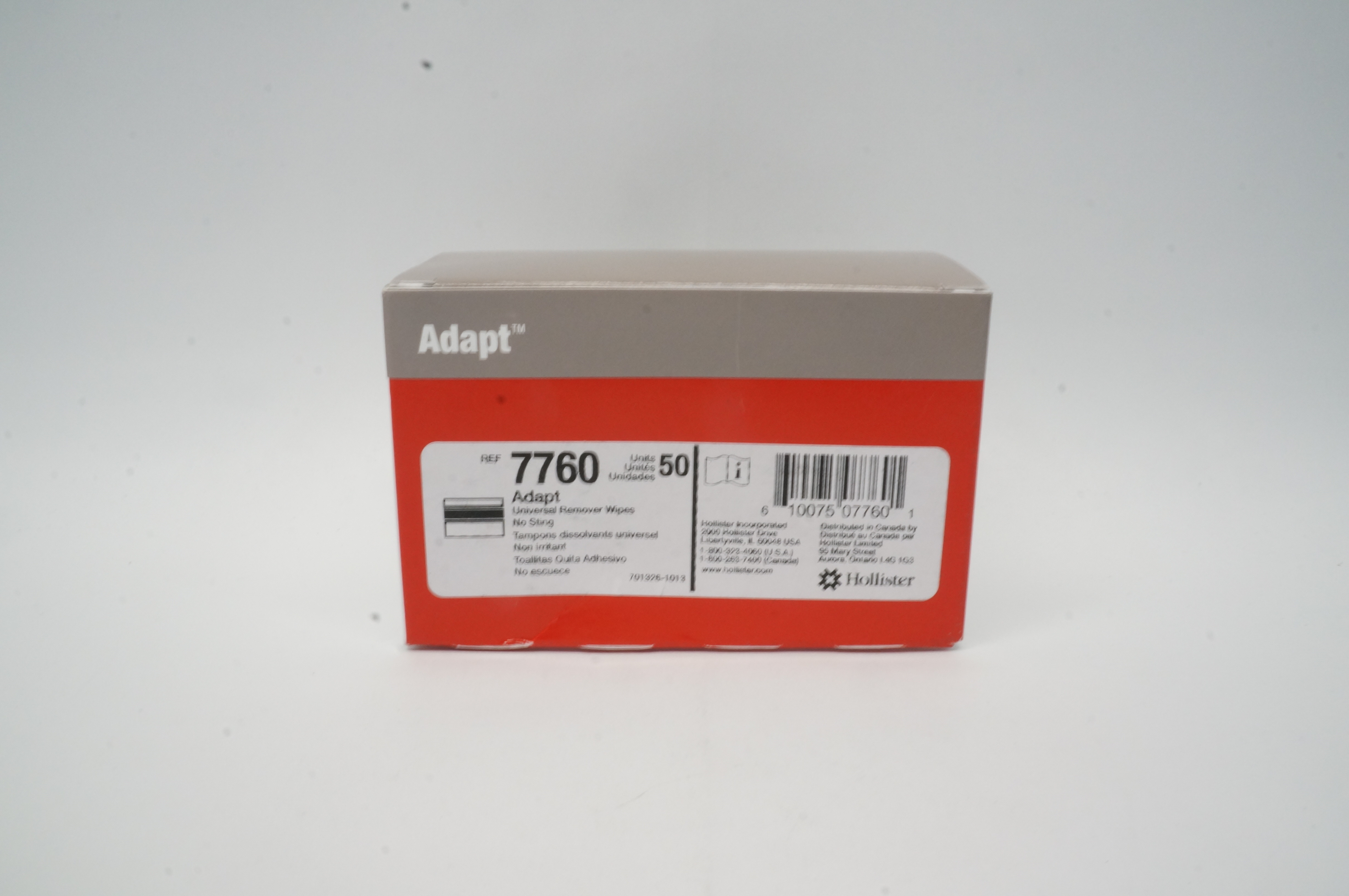 Hollister 7760 Adapt Universal Remover Wipes - Box of 50