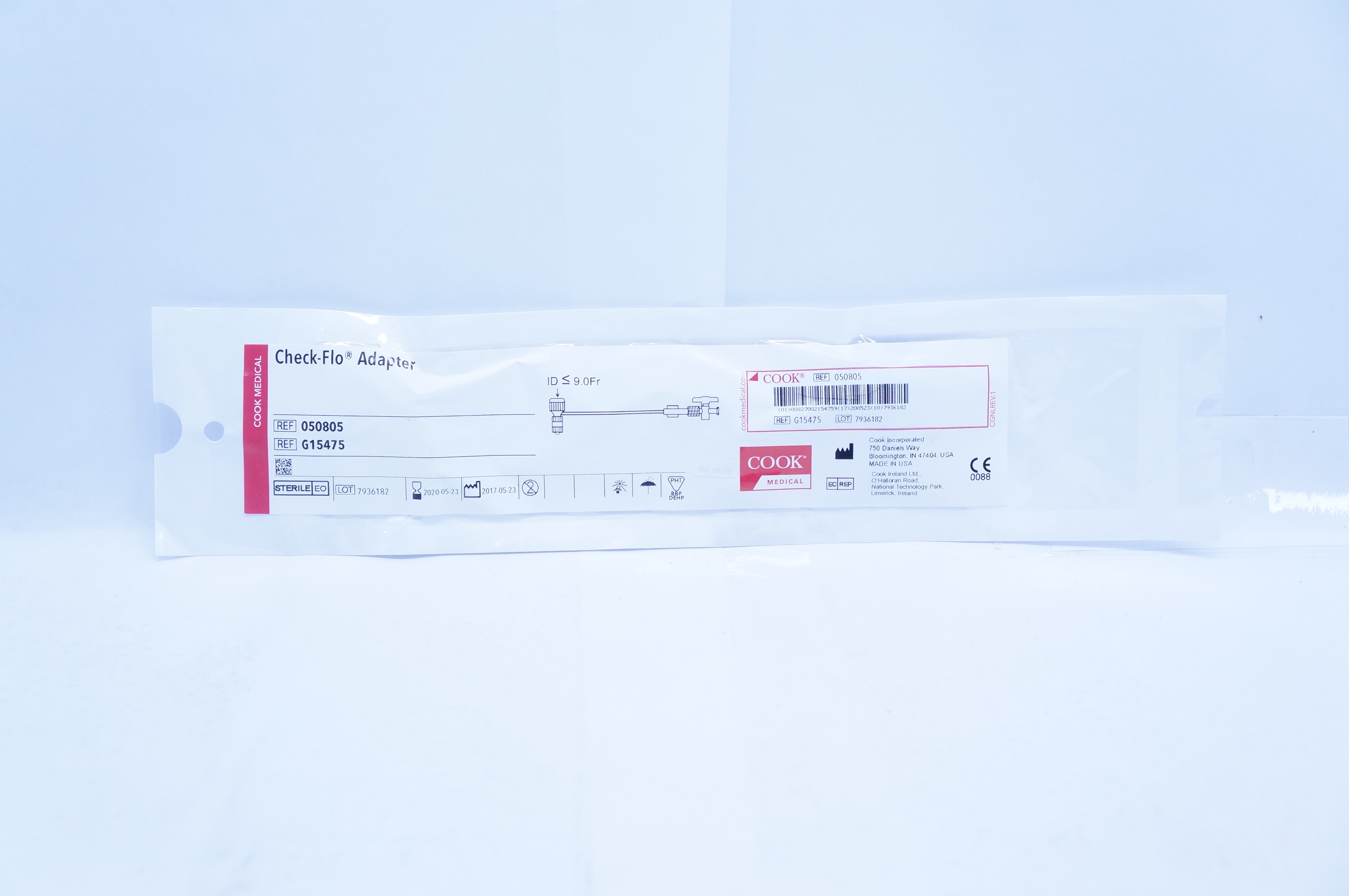 Cook Medical 050805 Check-Flo Adapter 9.0Fr. (x)