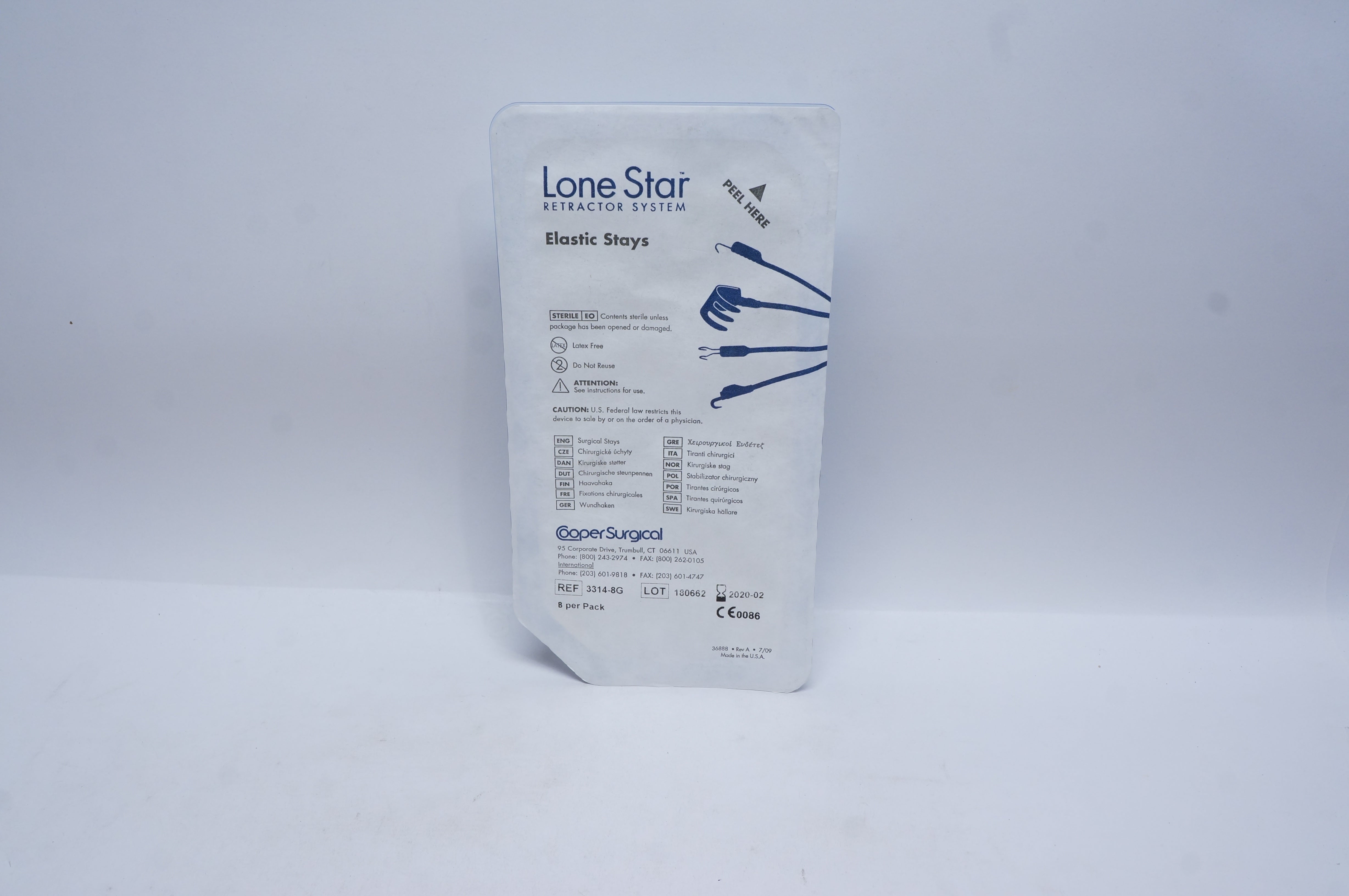 Cooper Surgical 3314-8G Lone Star Retractor System Elastic Stays (x)