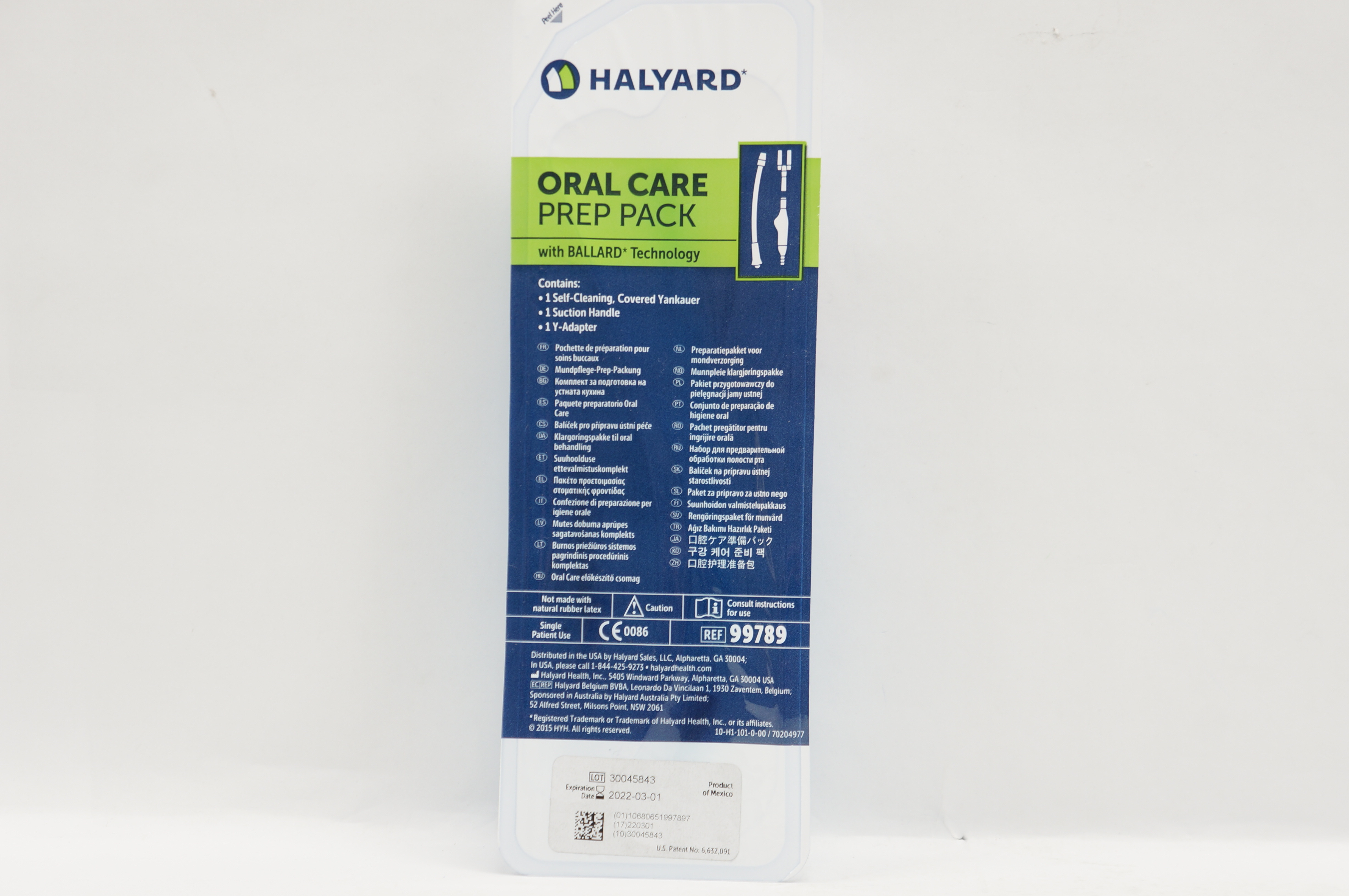 Halyard 99789 Oral Care Prep Pack with Ballard Technology