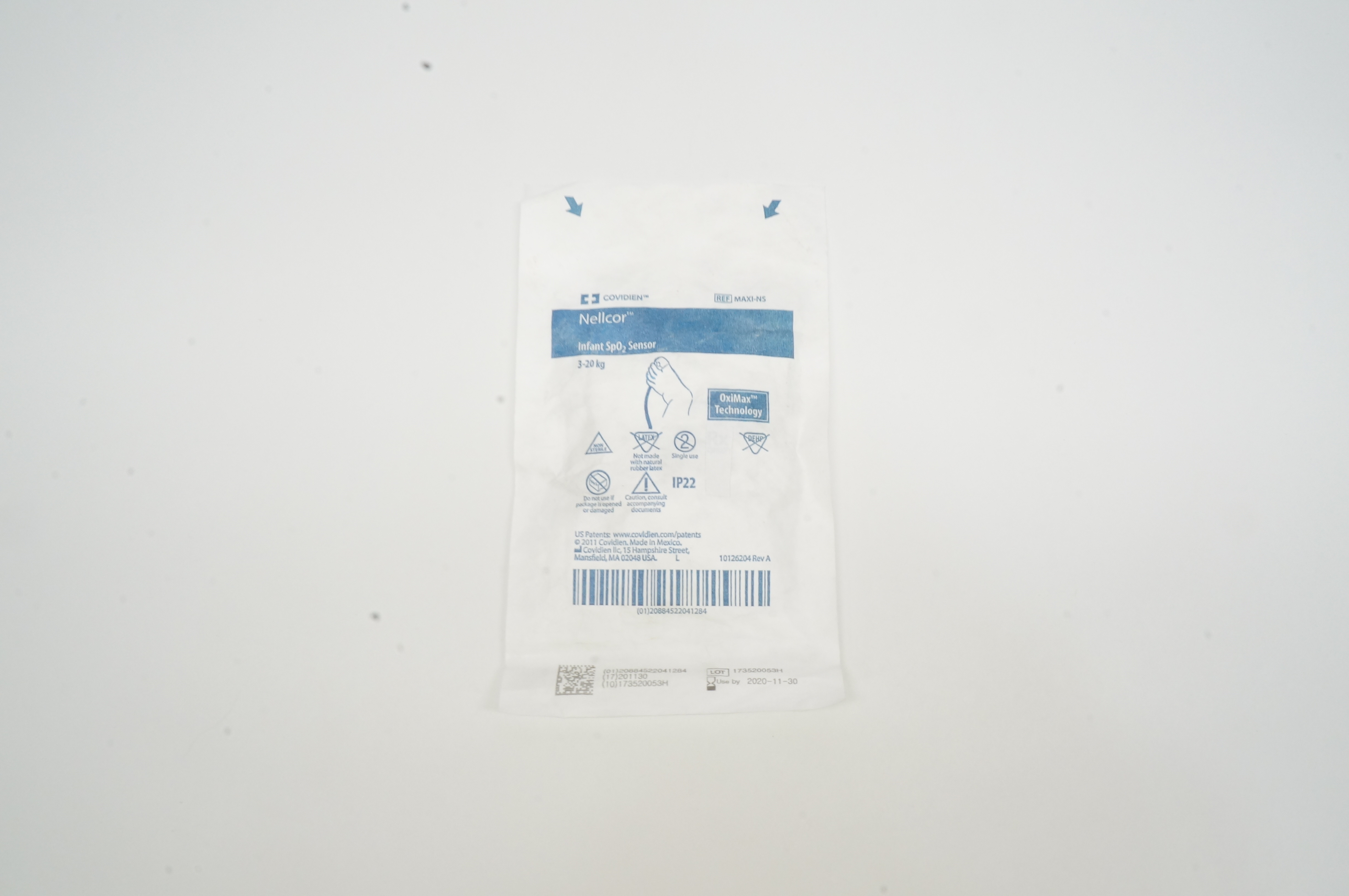 Covidien MAXI-NS Nellcor Infant SpO₂ Sensor 3kg - 20kg (x)